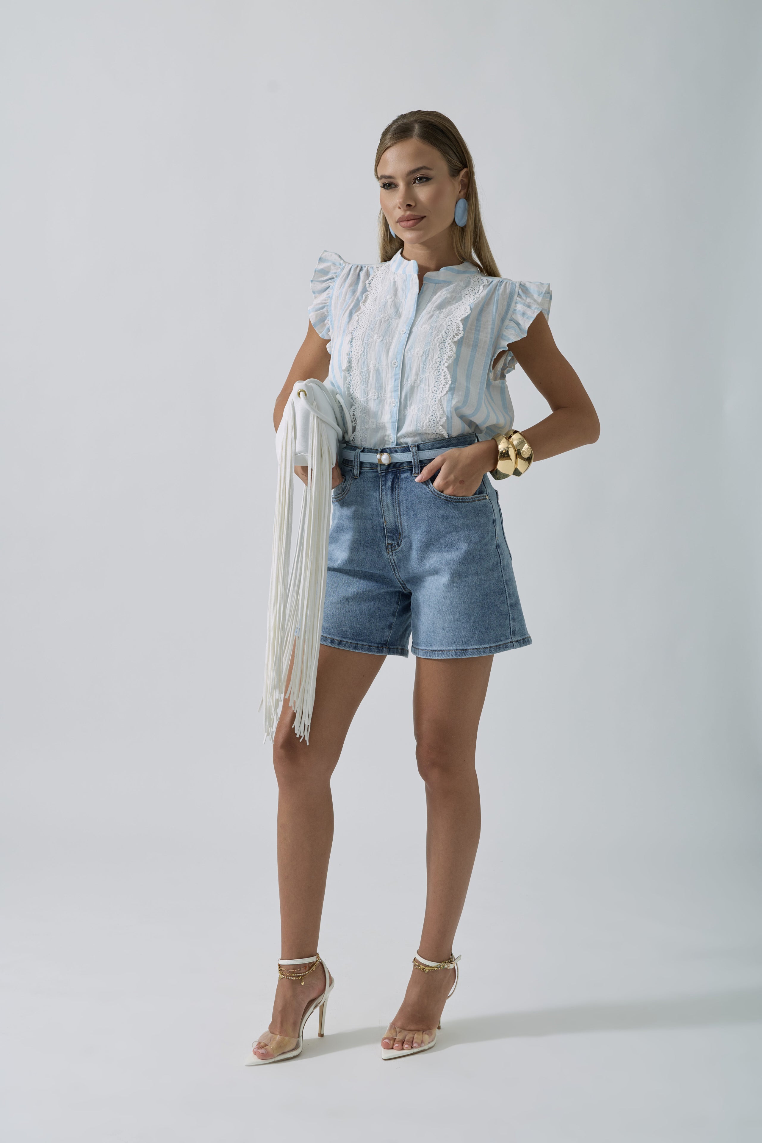Shorts Cindy Denim|Colore:Denim