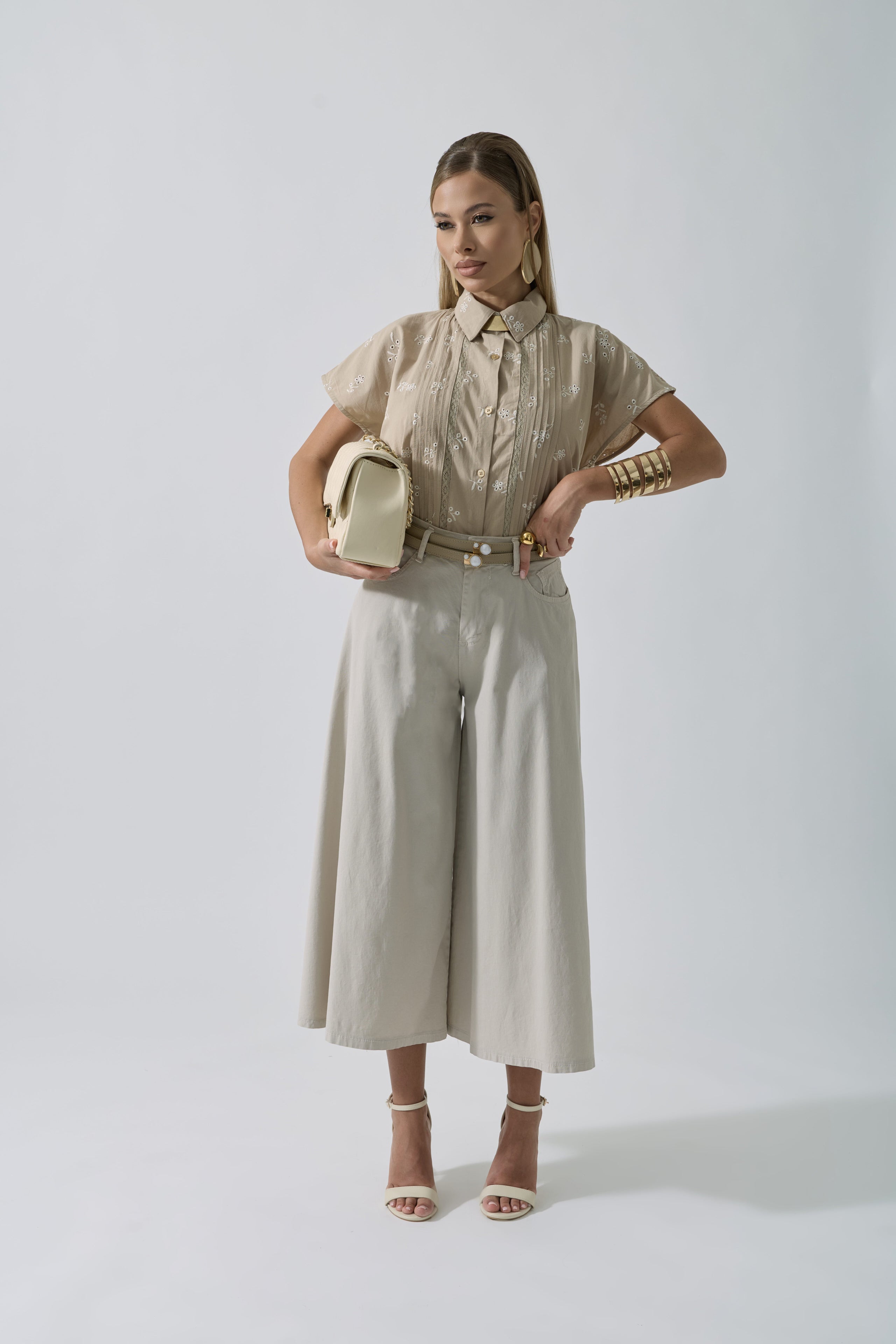 Pantagonna 5 Tasche Beige|Colore:Beige