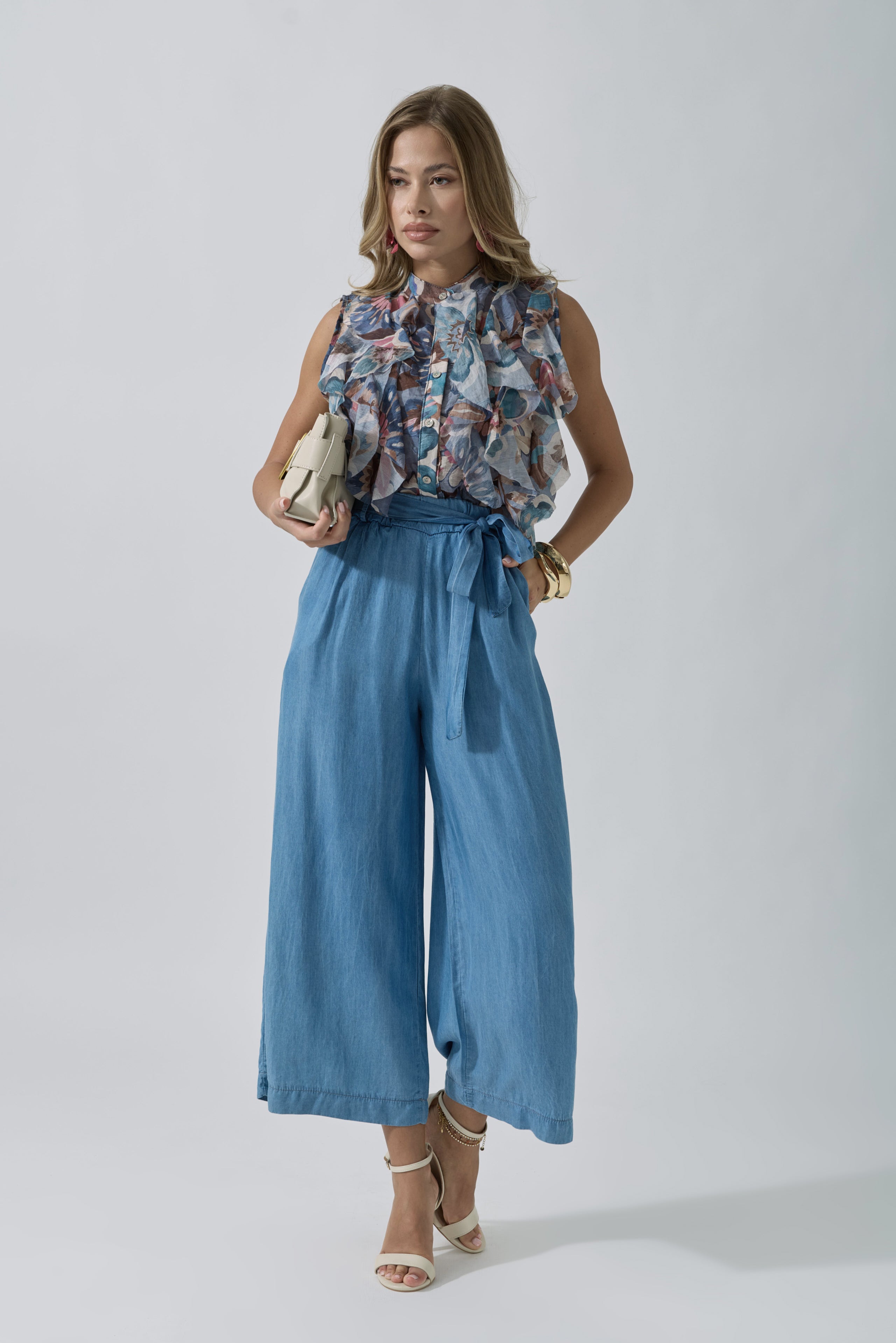 Pantalone Sky denim chiaro|Colore:Denim chiaro