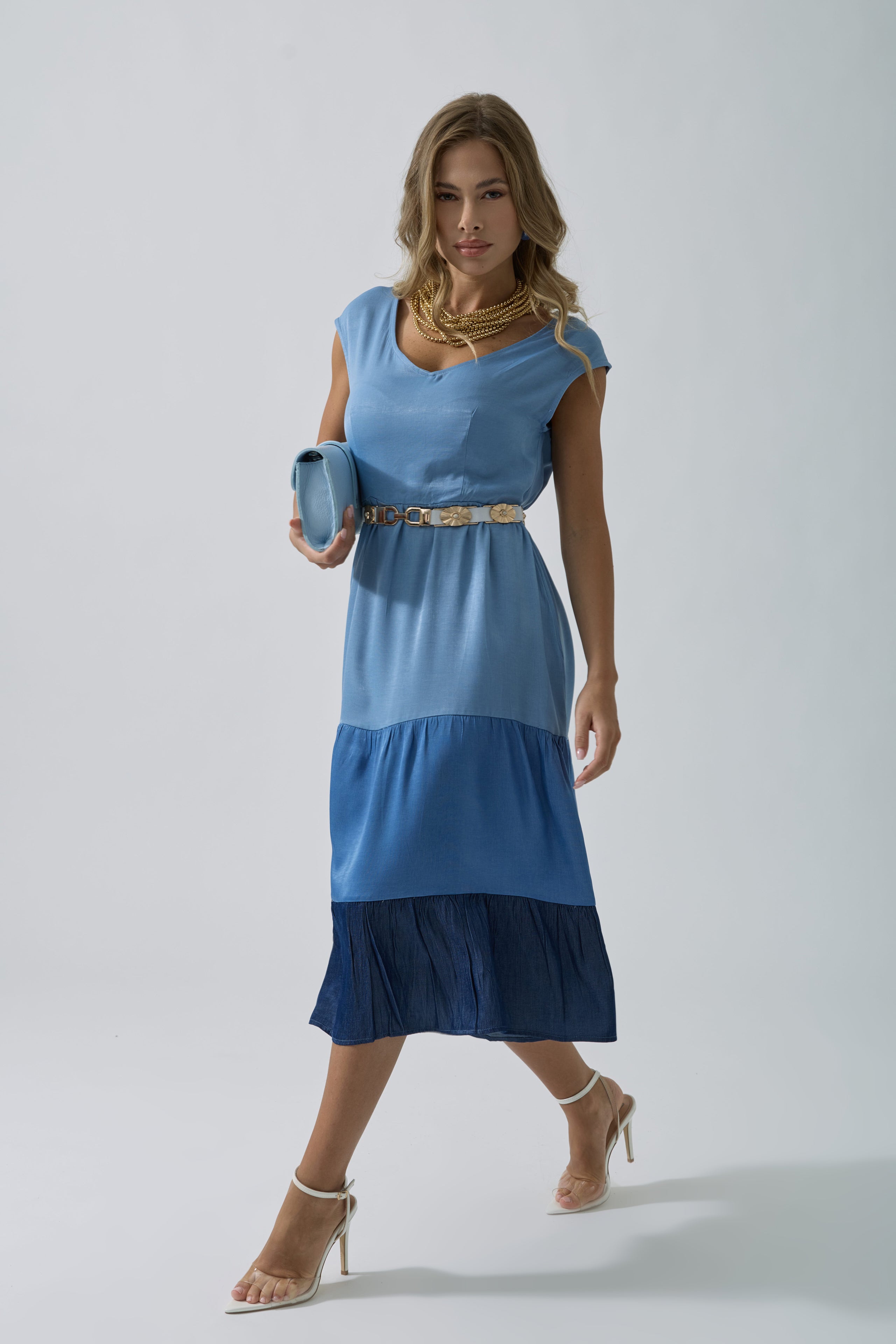 Abito Lucy denim|Colore:Denim