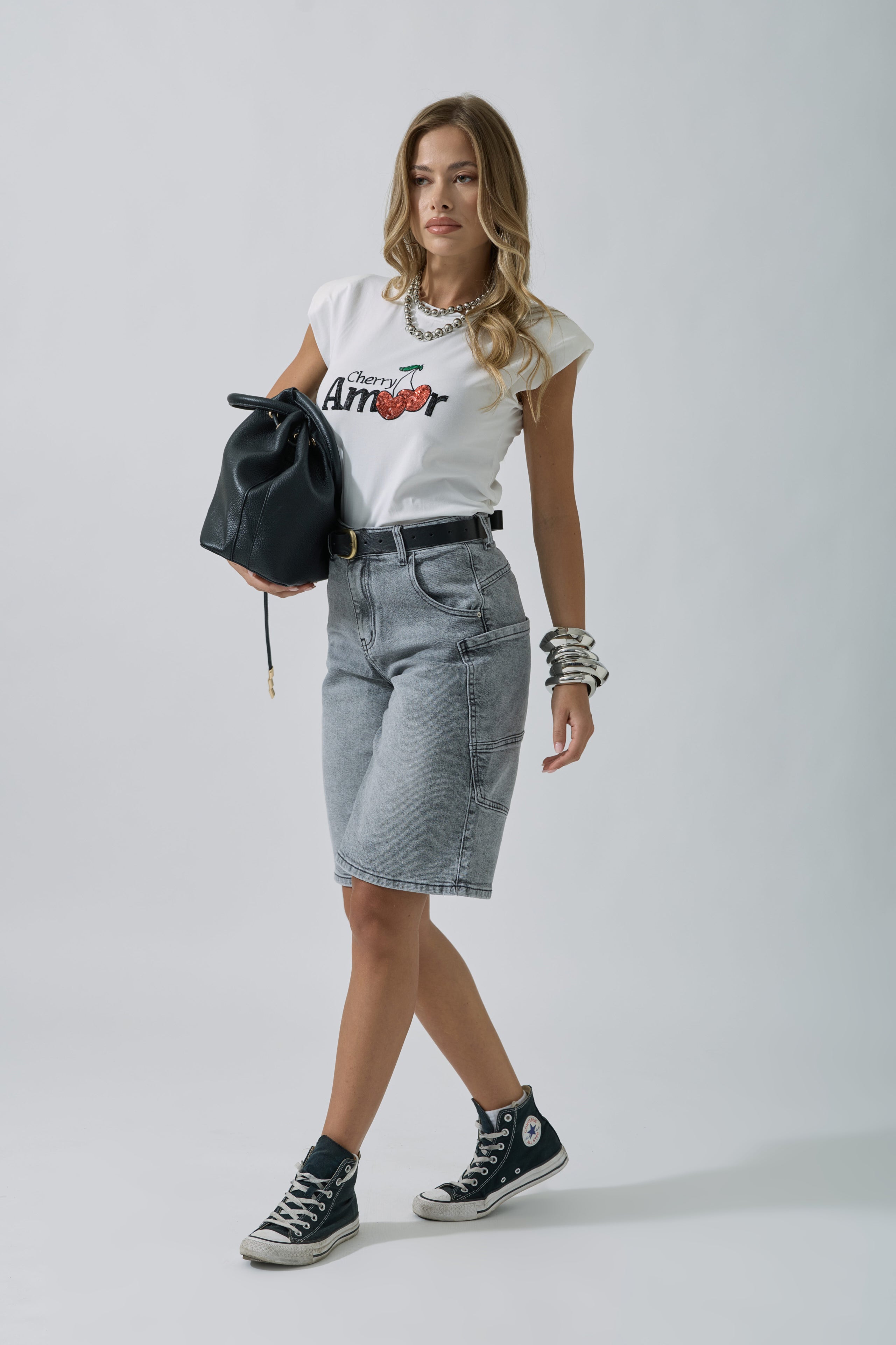 Bermuda Florida denim grigio|Colore:Denim grigio
