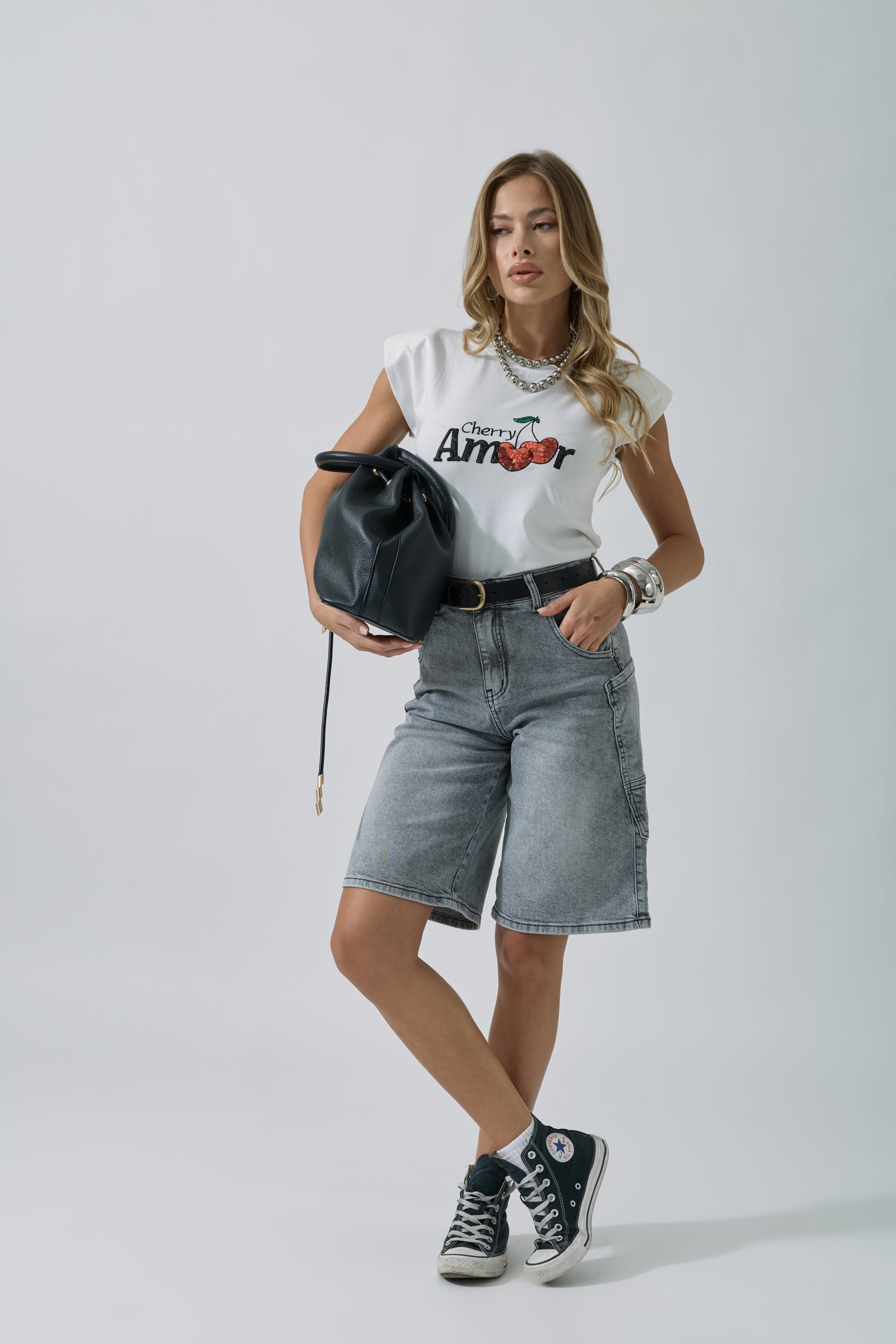 Bermuda Florida denim grigio|Colore:Denim grigio