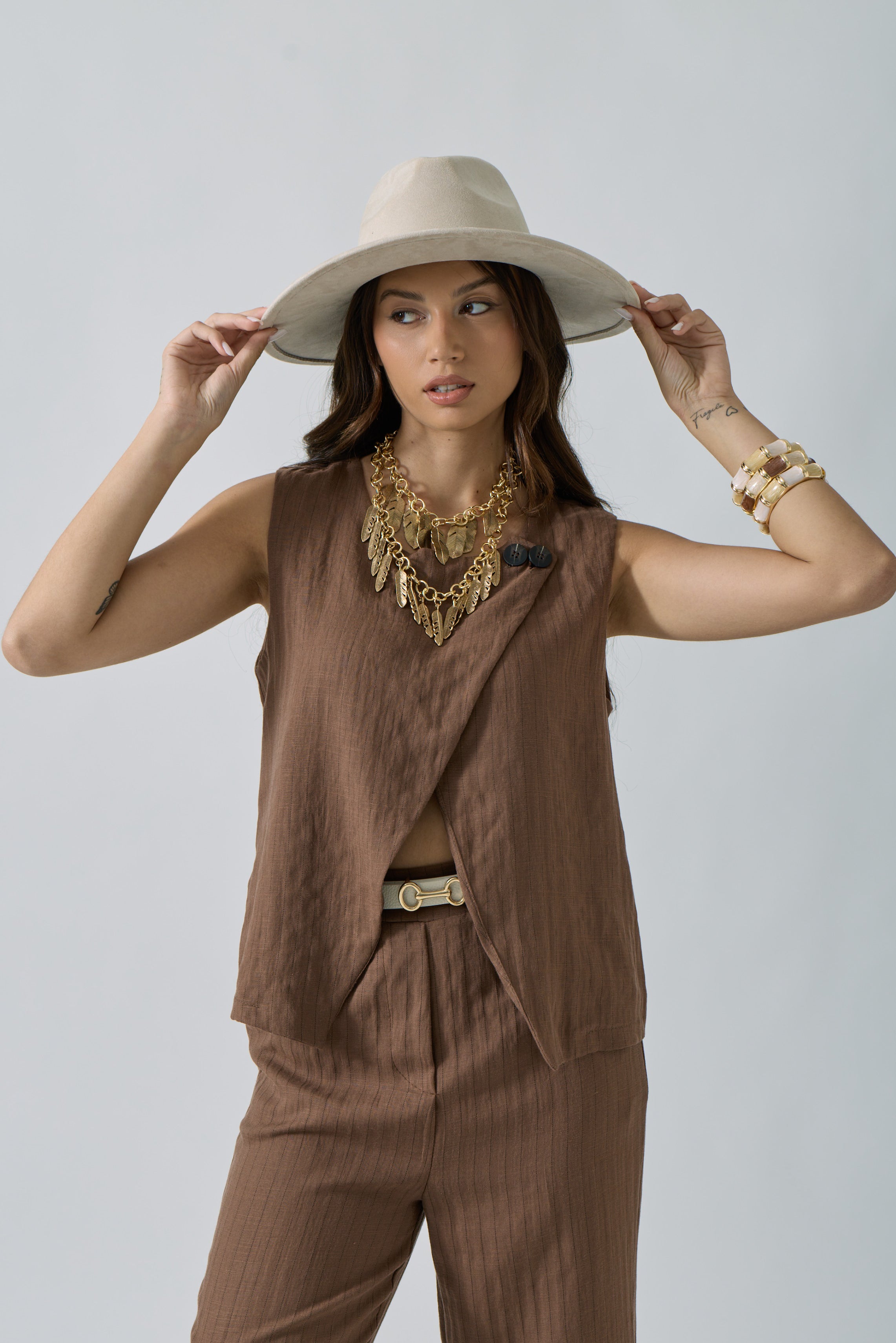 Gilet Harpey Cacao|Colore:Cacao