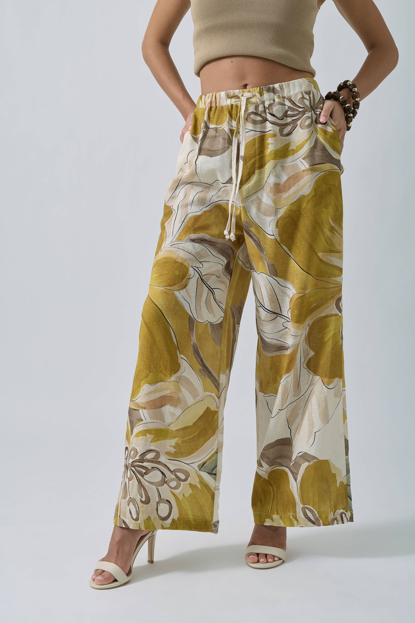 Pantalone Thalia senape|Colore:Senape