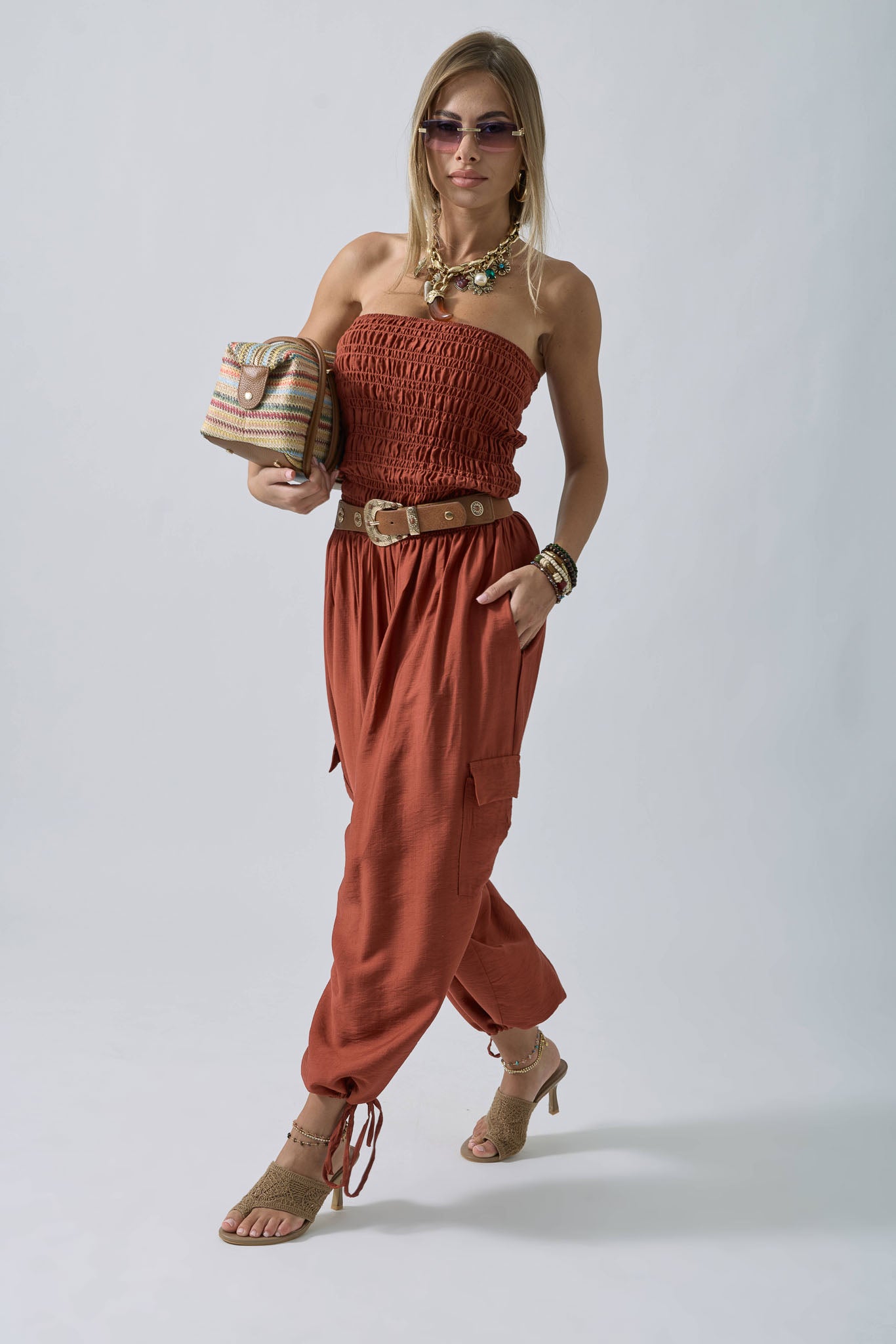 Tuta Boho coccio|Colore:Coccio