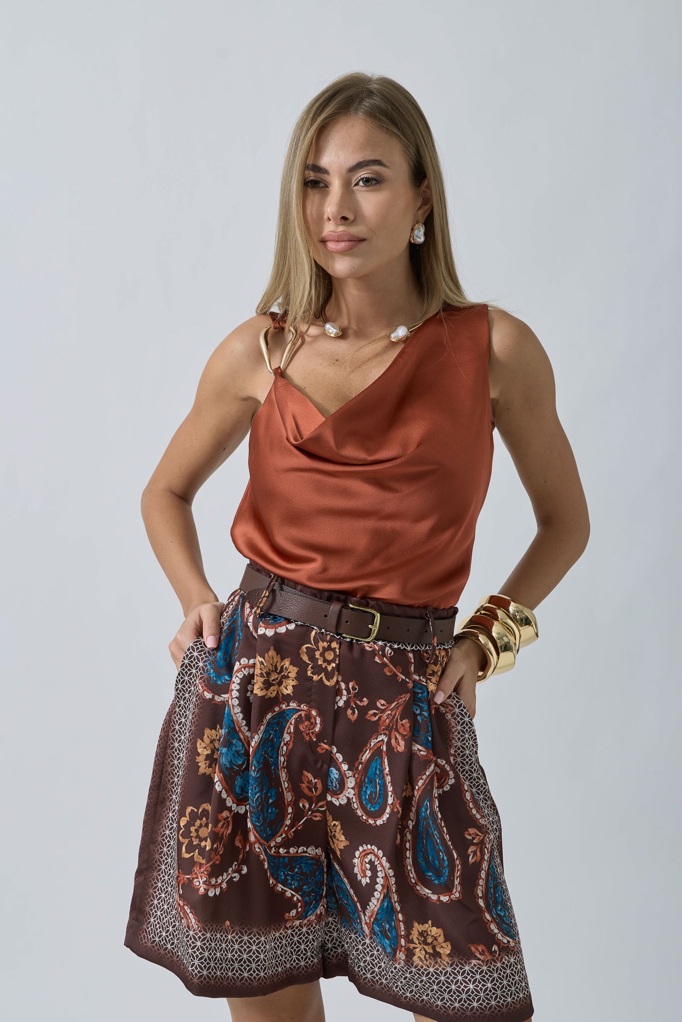 Blusa Chloe coccio|Colore:Coccio