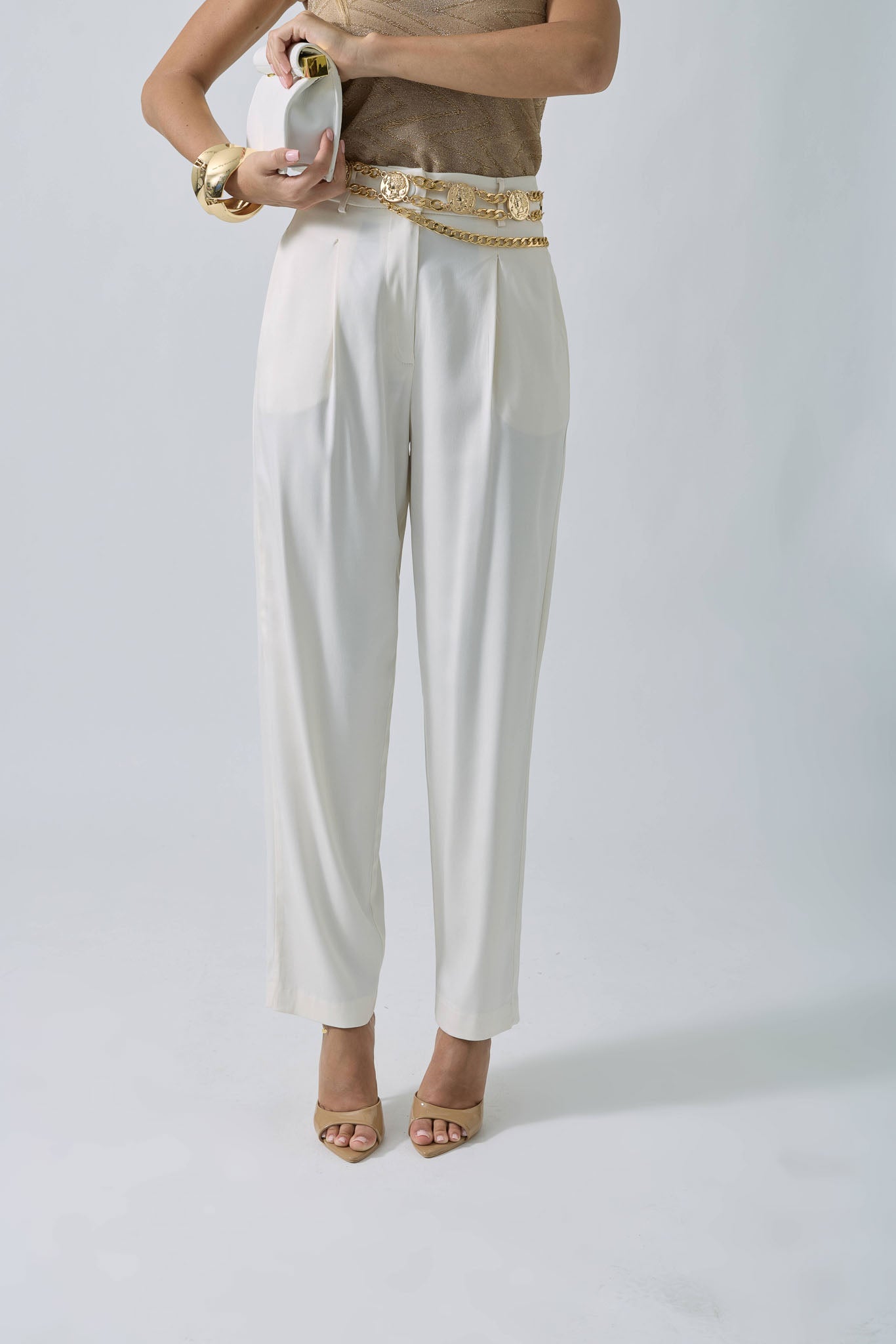 Pantalone Morbido panna|Colore:Panna