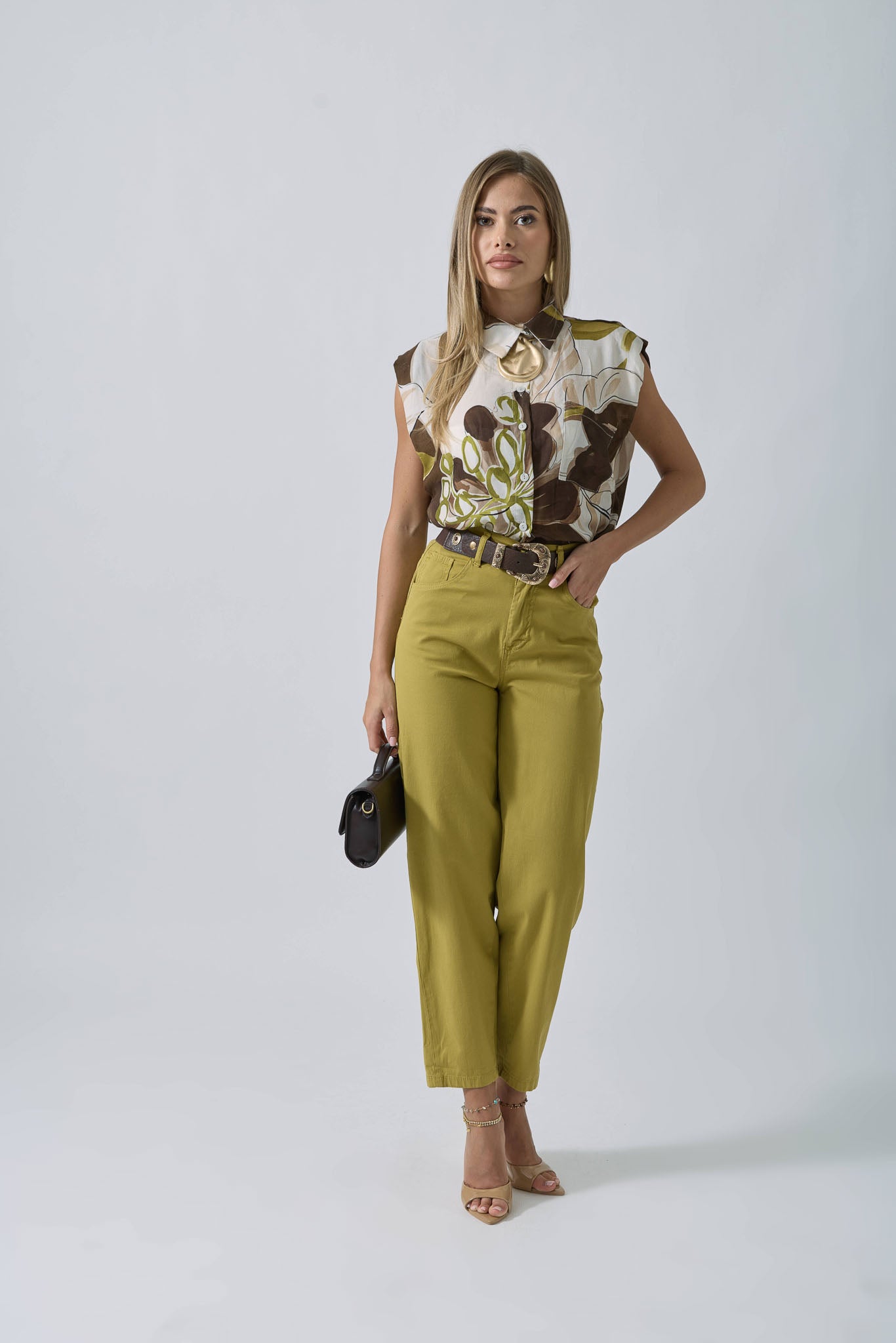 Pantalone Egypt verde|Colore:Verde