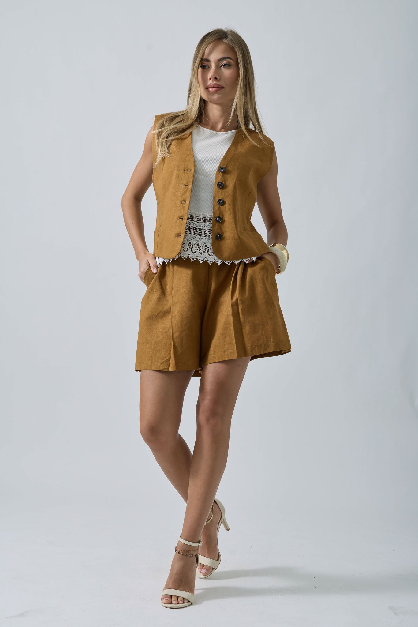 Bermuda Atena ocra|Colore:Ocra