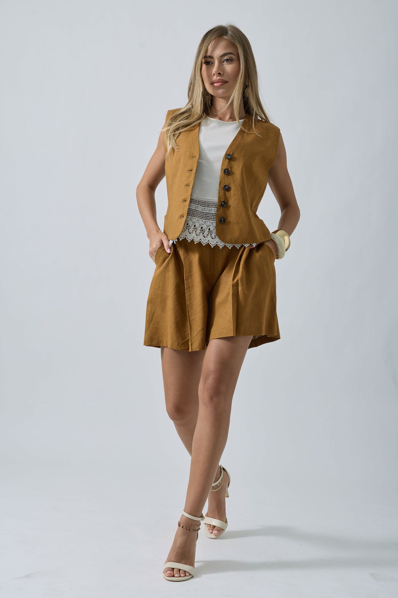 Bermuda Atena ocra|Colore:Ocra