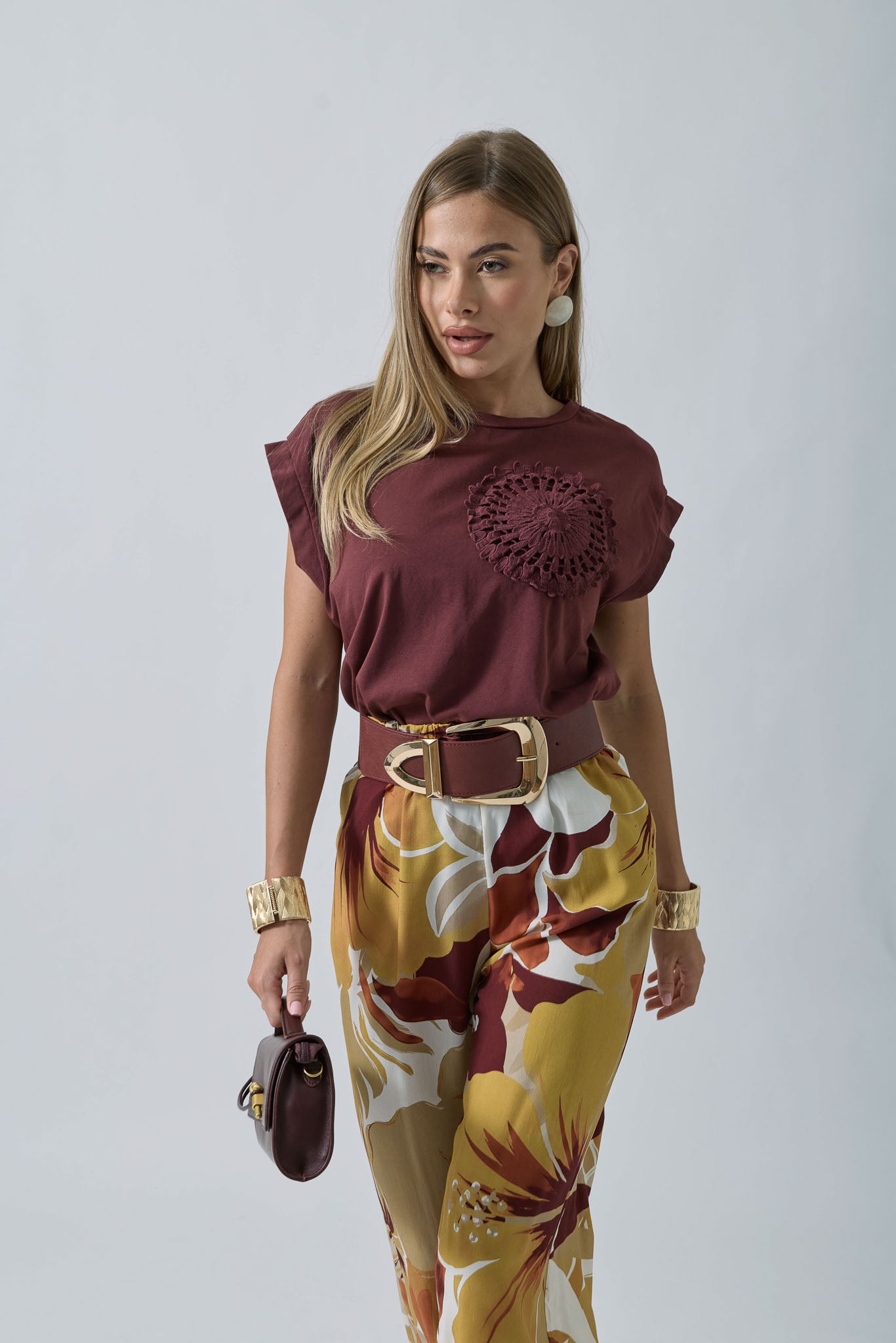 Maglia Ysee bordeaux|Colore:Bordeaux