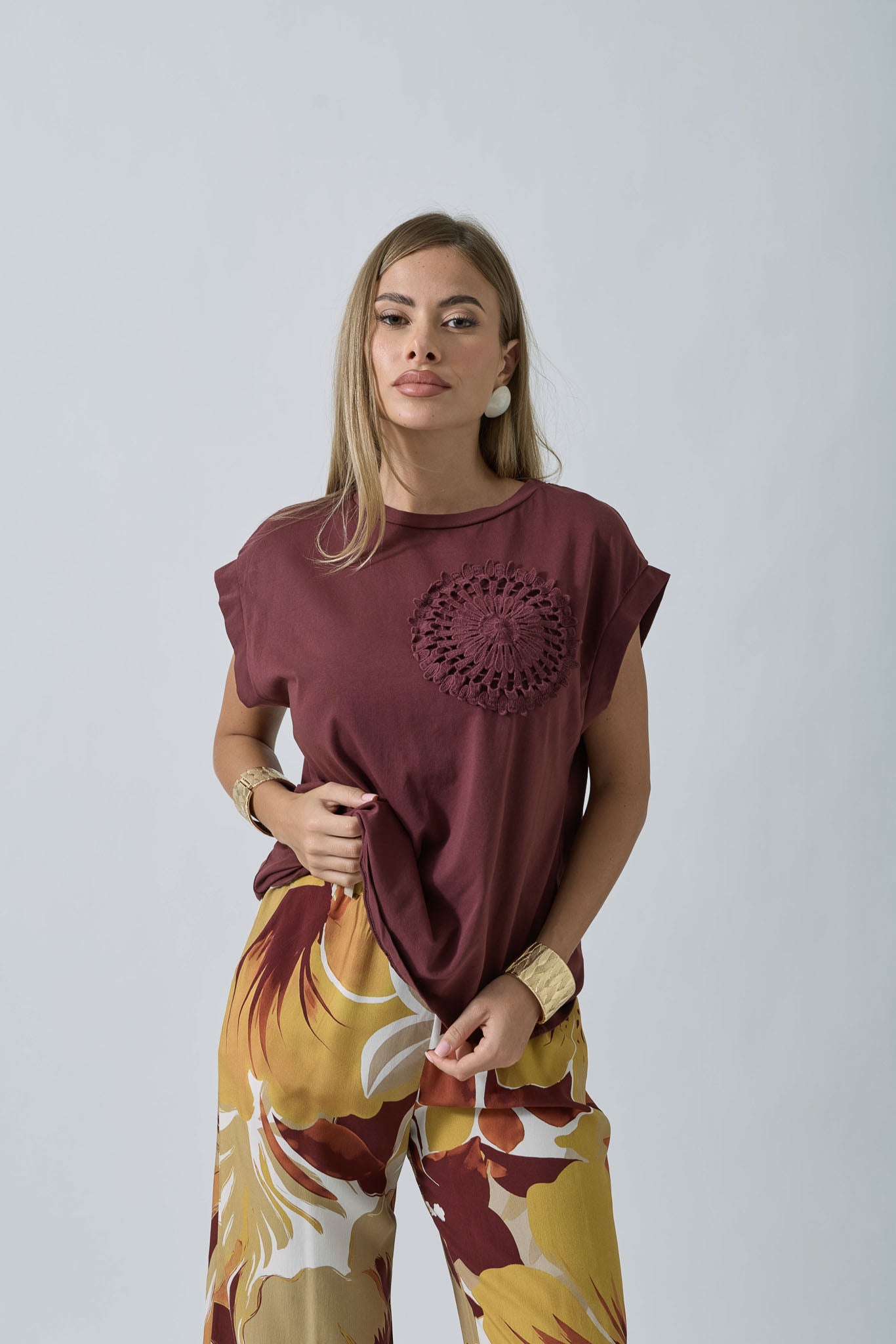 Maglia Ysee bordeaux|Colore:Bordeaux