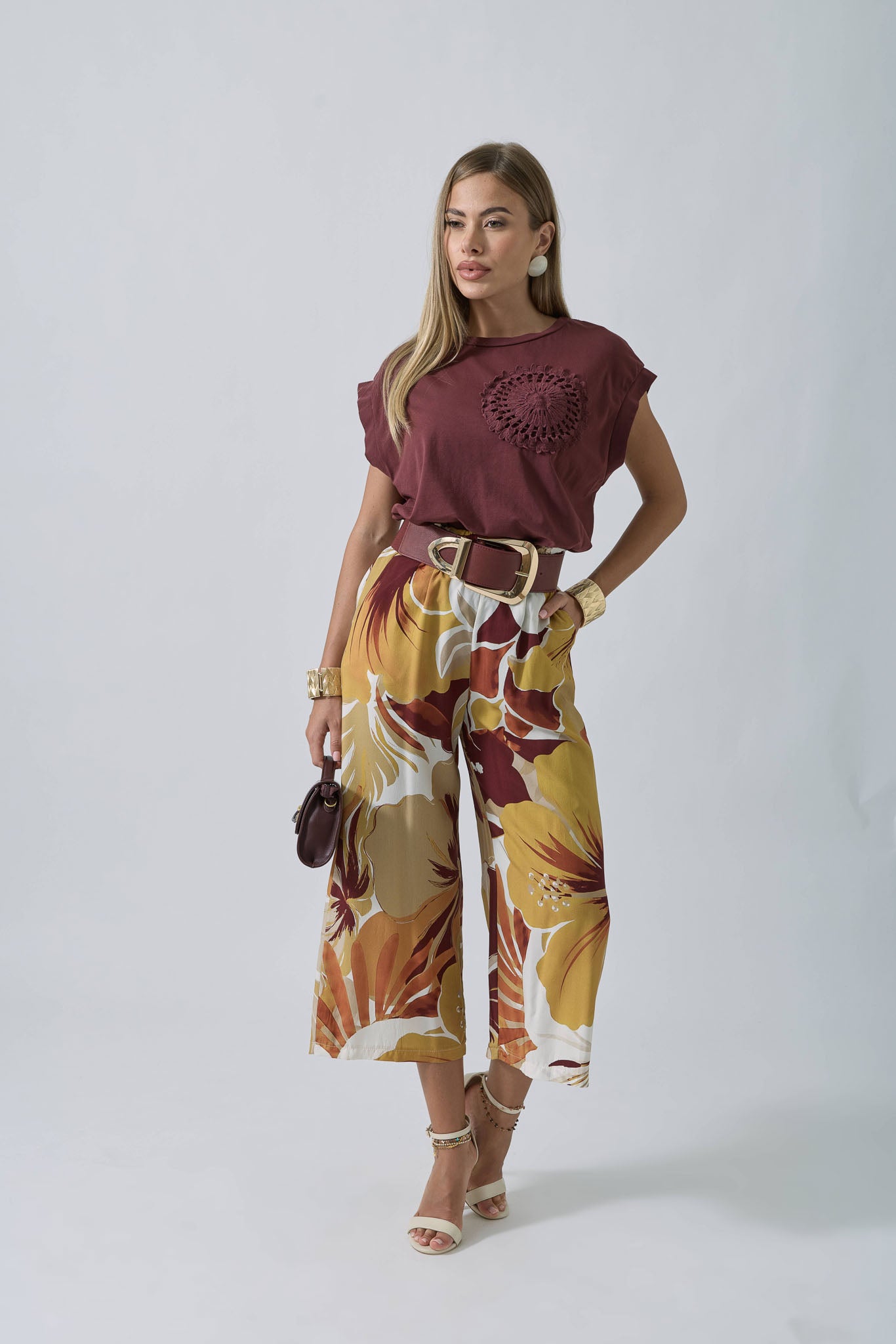 Pantalone Tropic bordeaux|Colore:Bordeaux