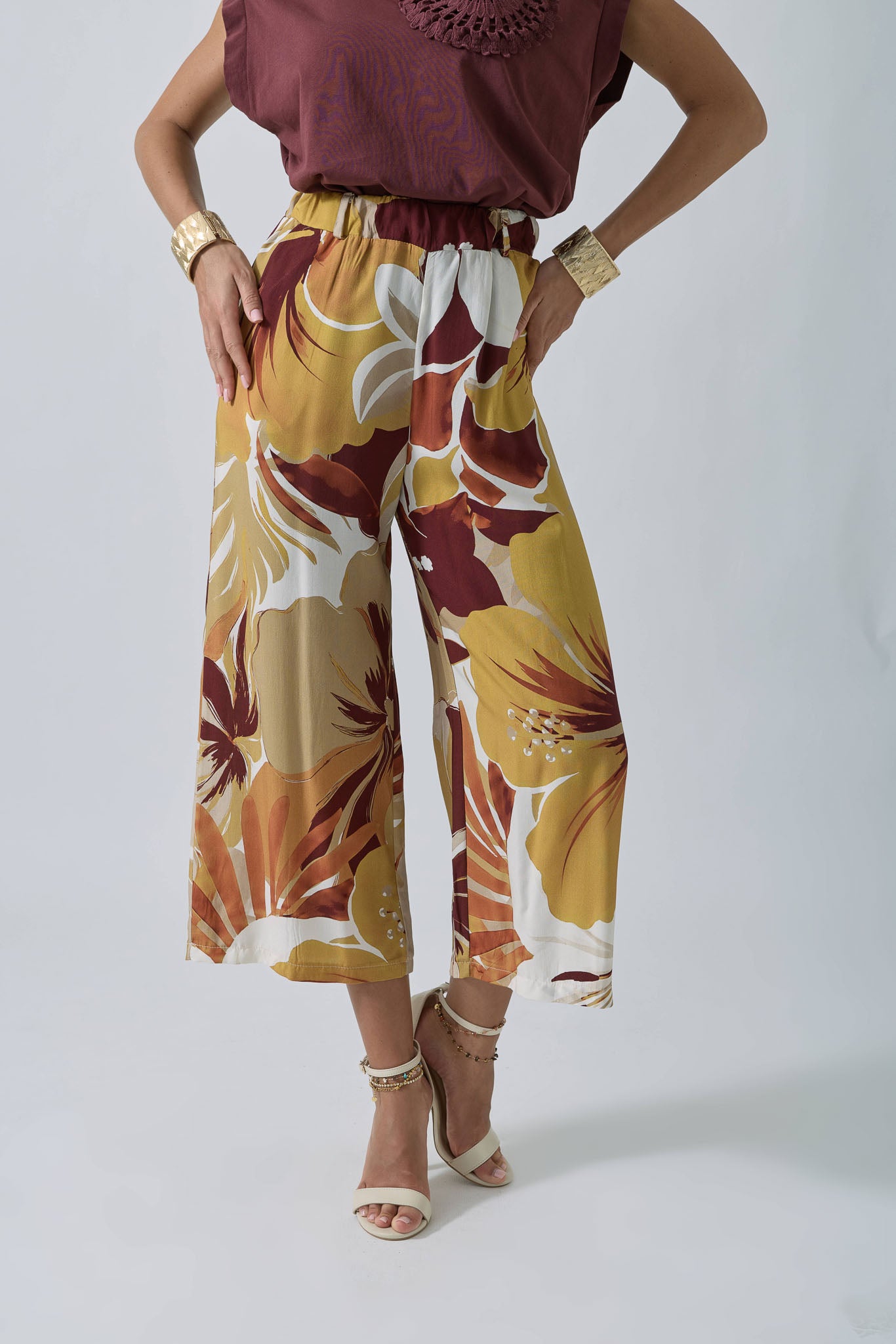 Pantalone Tropic bordeaux|Colore:Bordeaux
