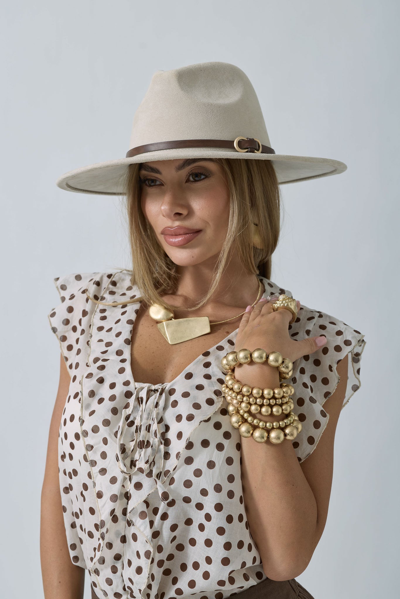 Cappello Corinne beige chiaro|Colore:Beige chiaro