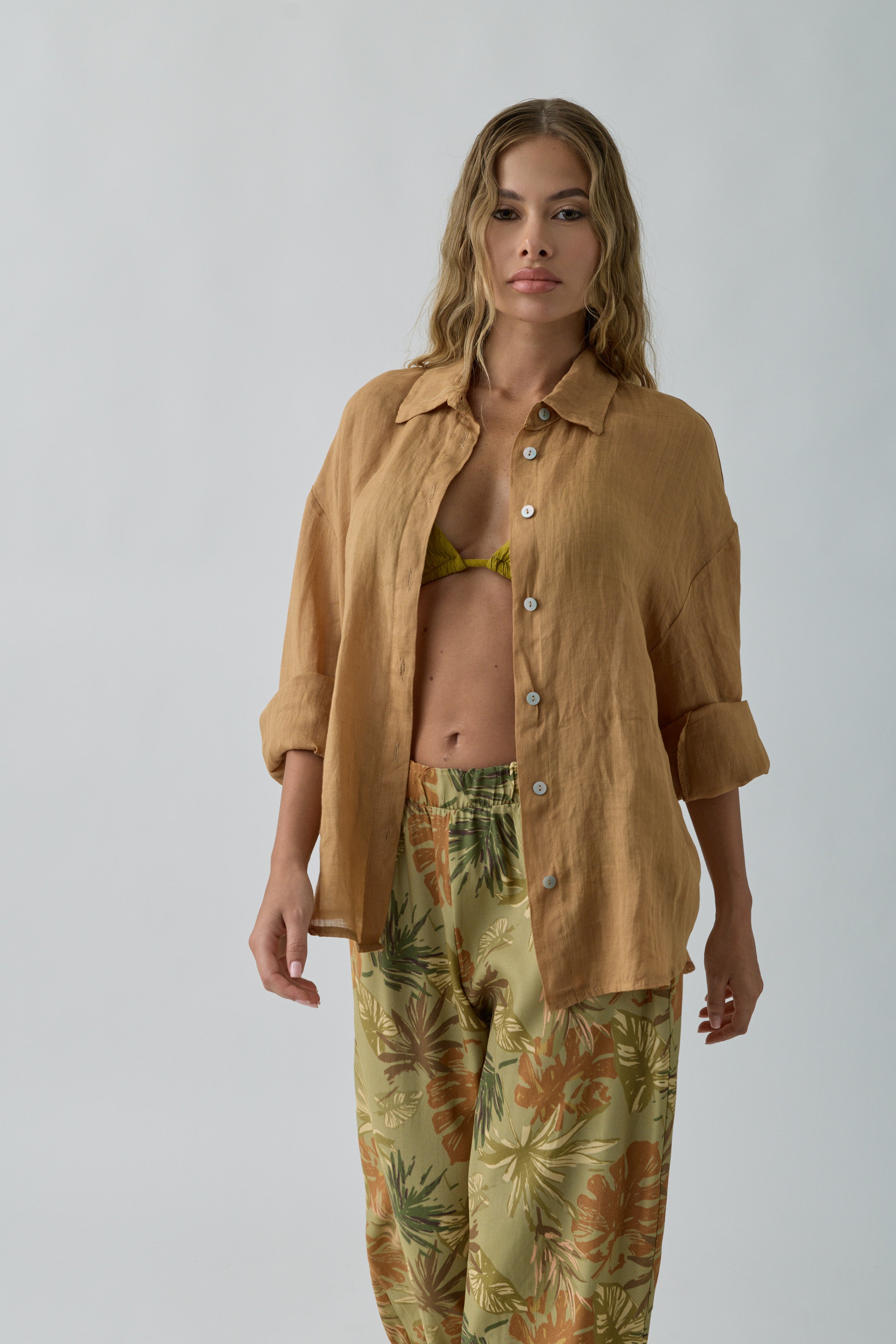 Camicia Ines Ocra|Colore:Ocra