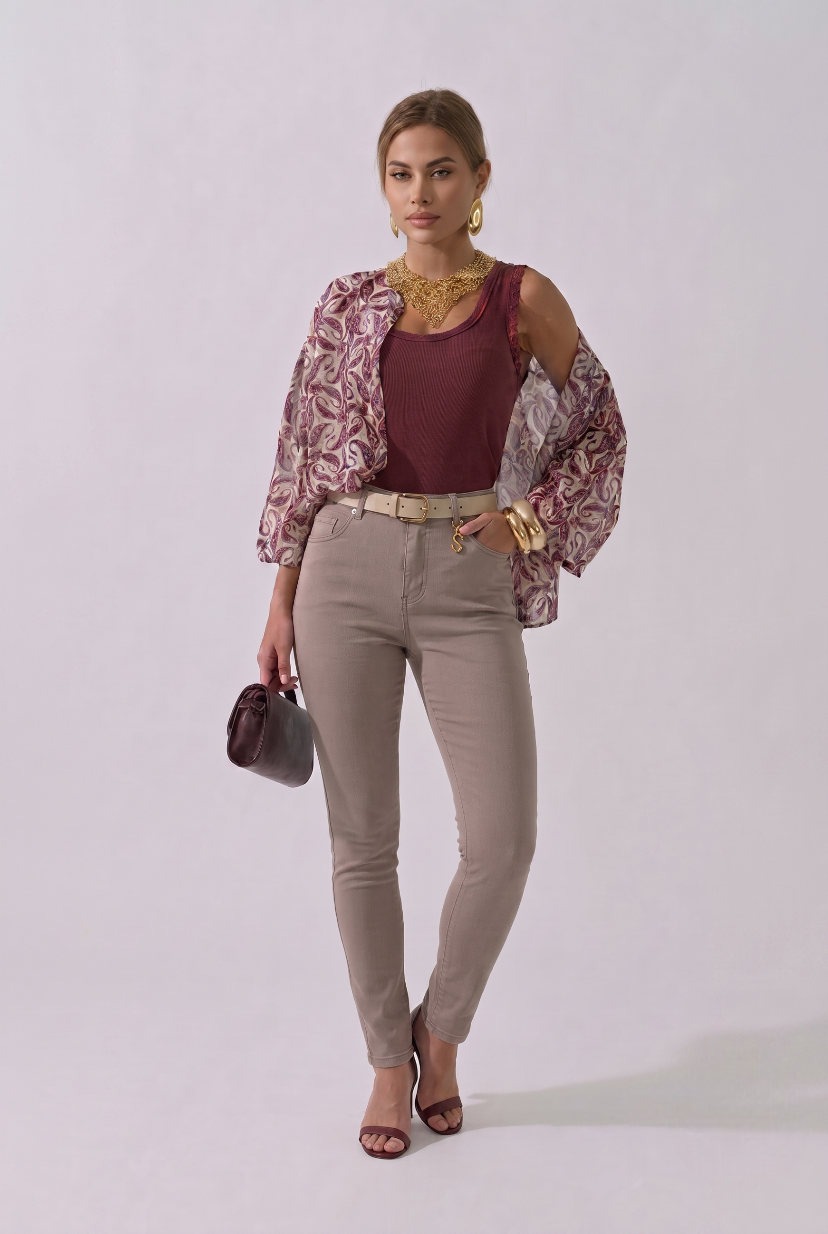 Pantalone Sissi fango chiaro|Colore:Fango chiaro
