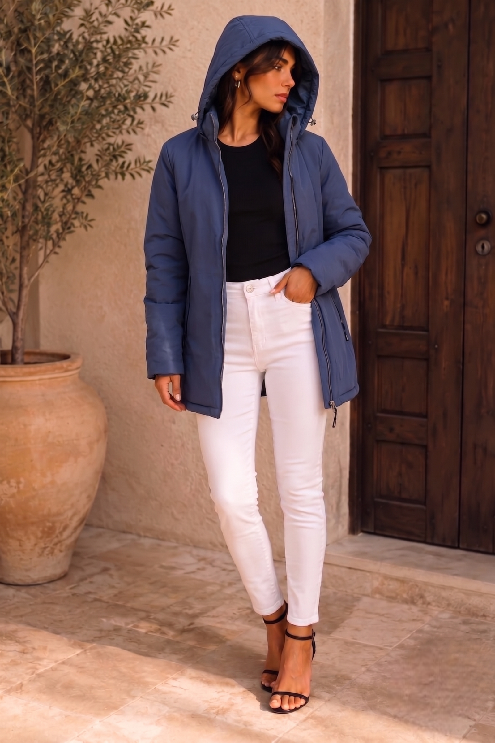 Reversibile Medio blu|Colore:Blu