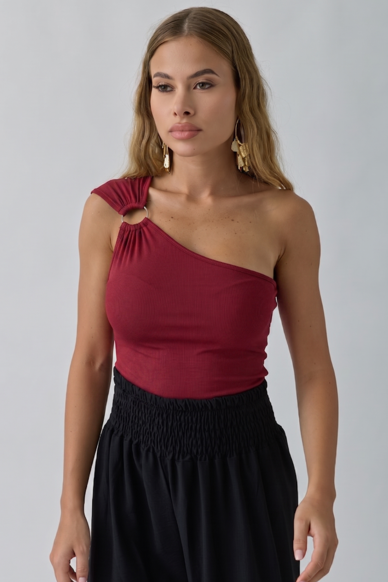 Monospalla Con Anello rosso india|Colore:Rosso india