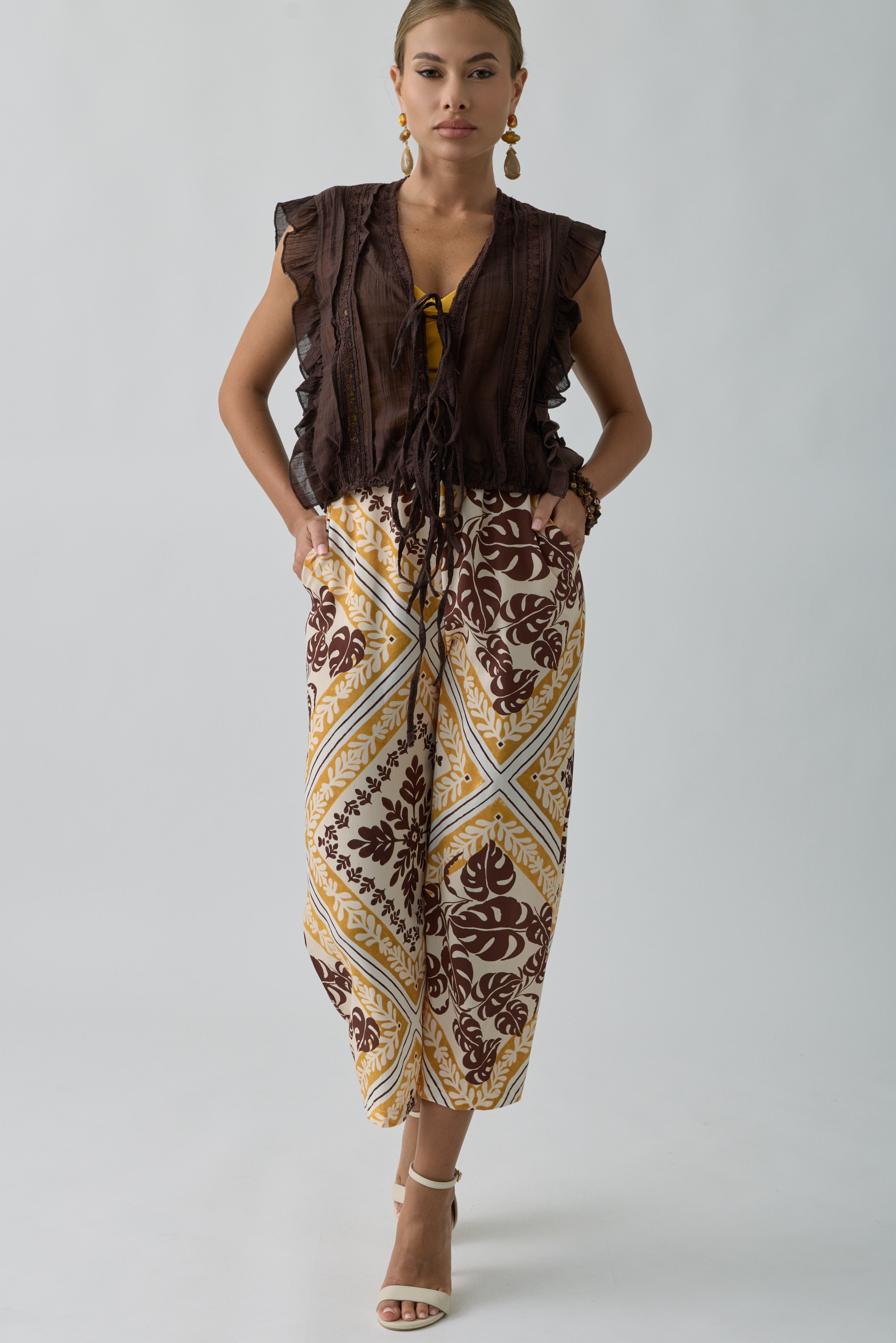 Pantalone Palms ocra|Colore:Ocra