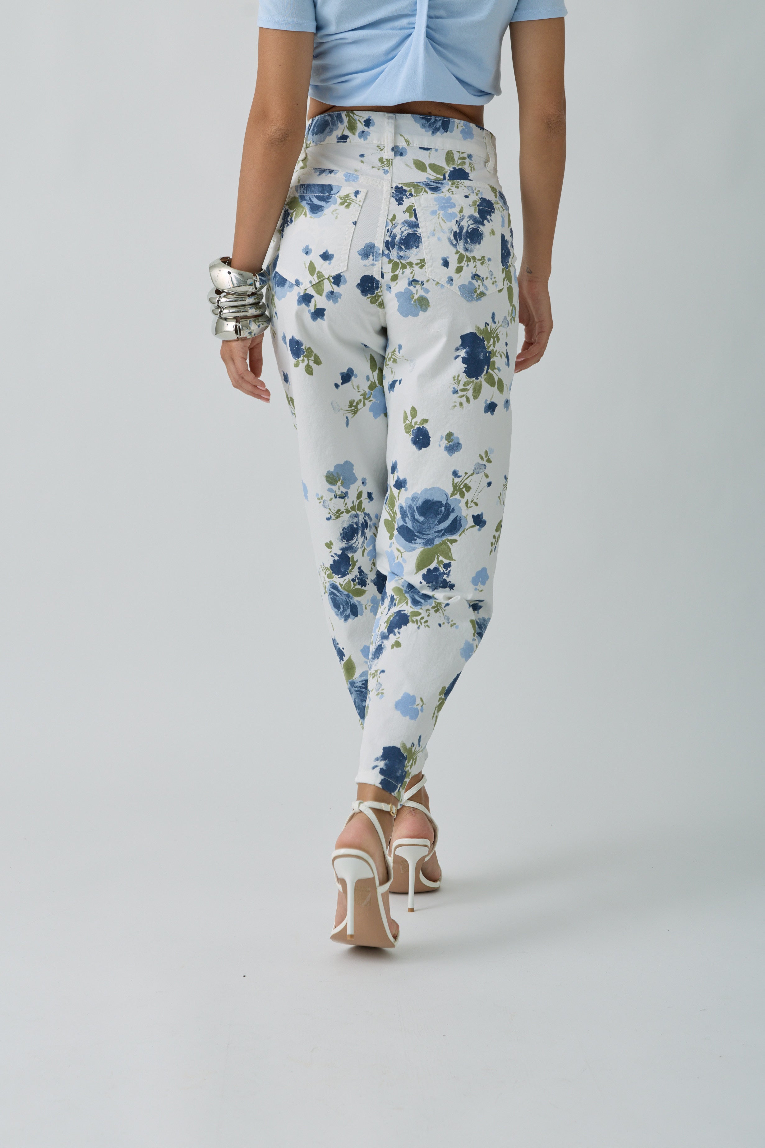Pantalone Fiori avion|Colore:Avion