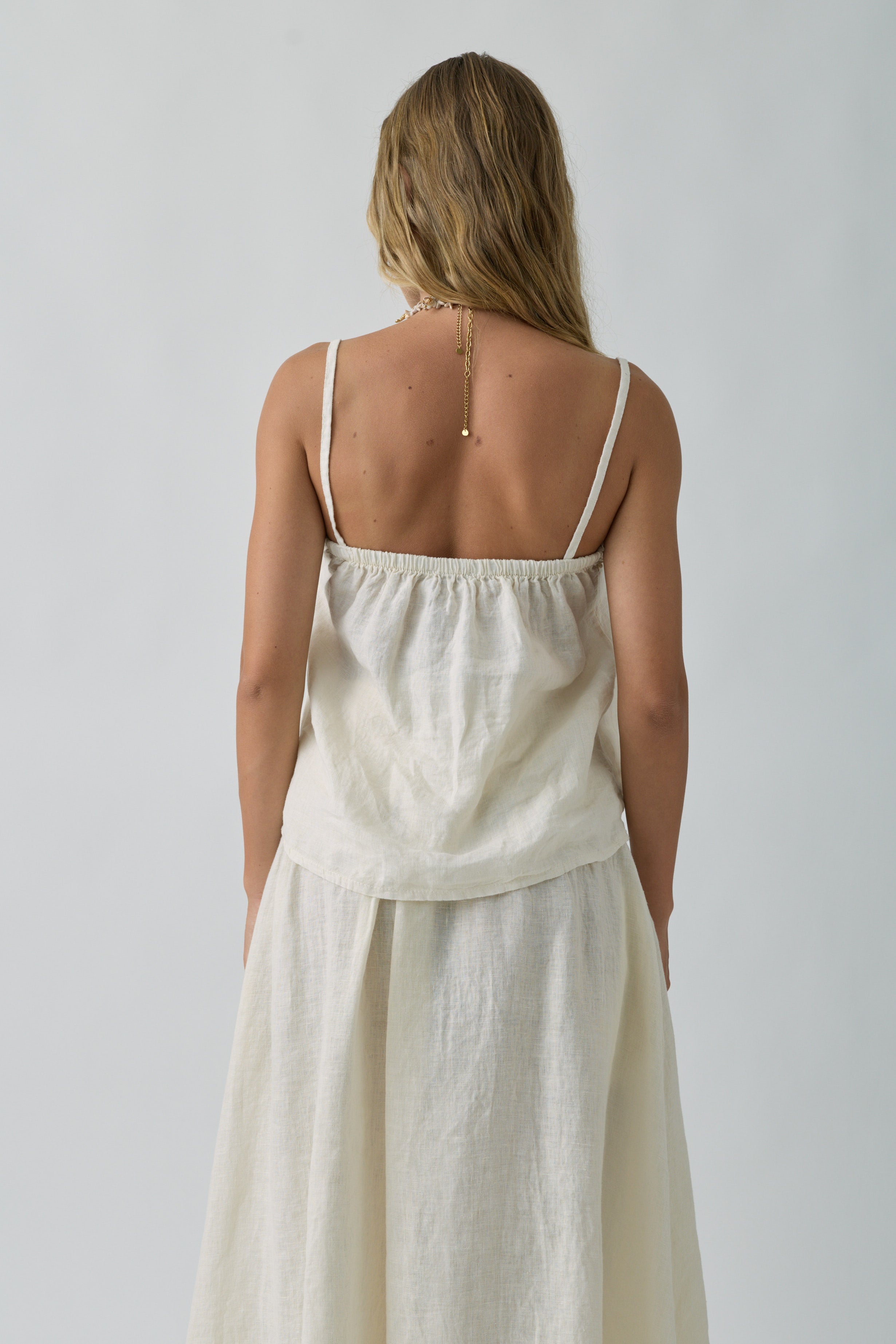 Top Macramè beige|Colore:Beige
