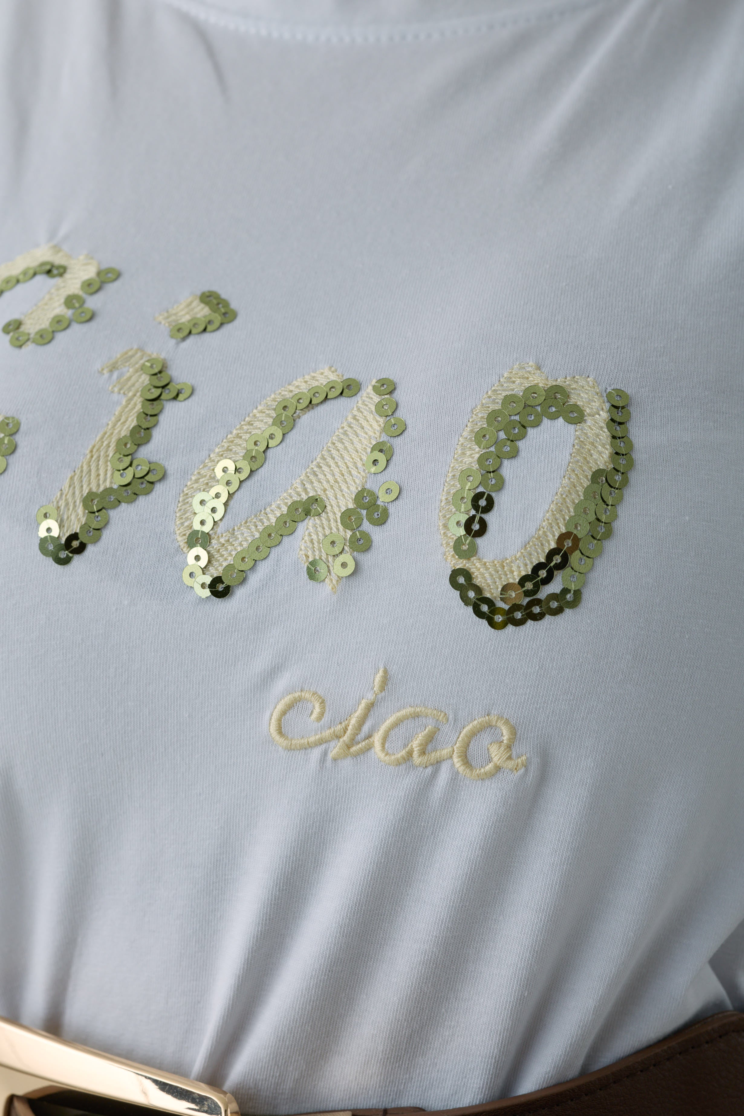 T-Shirt Ciao Ciao bianco|Colore:Bianco