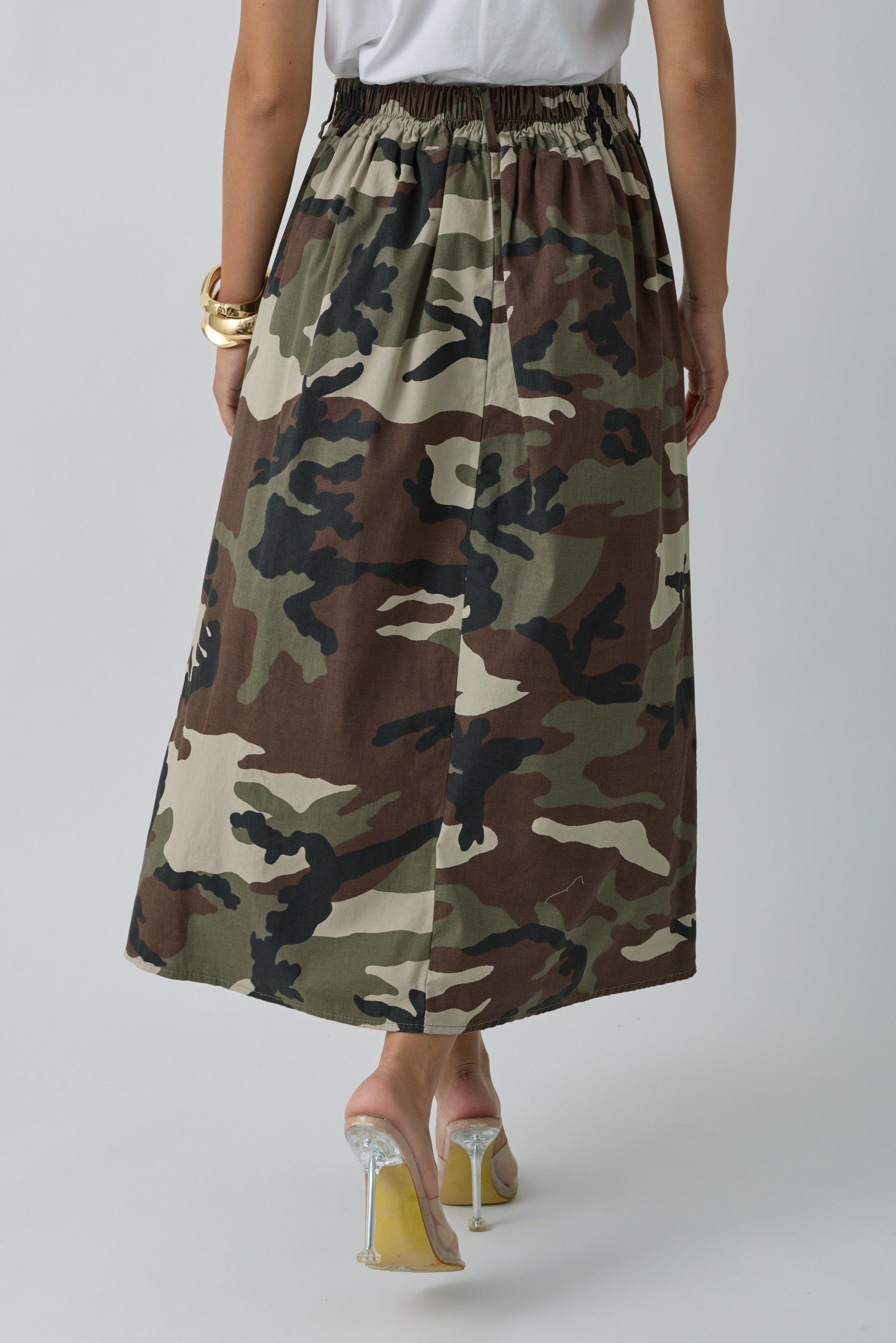 Gonna Camouflage verde|Colore:Verde