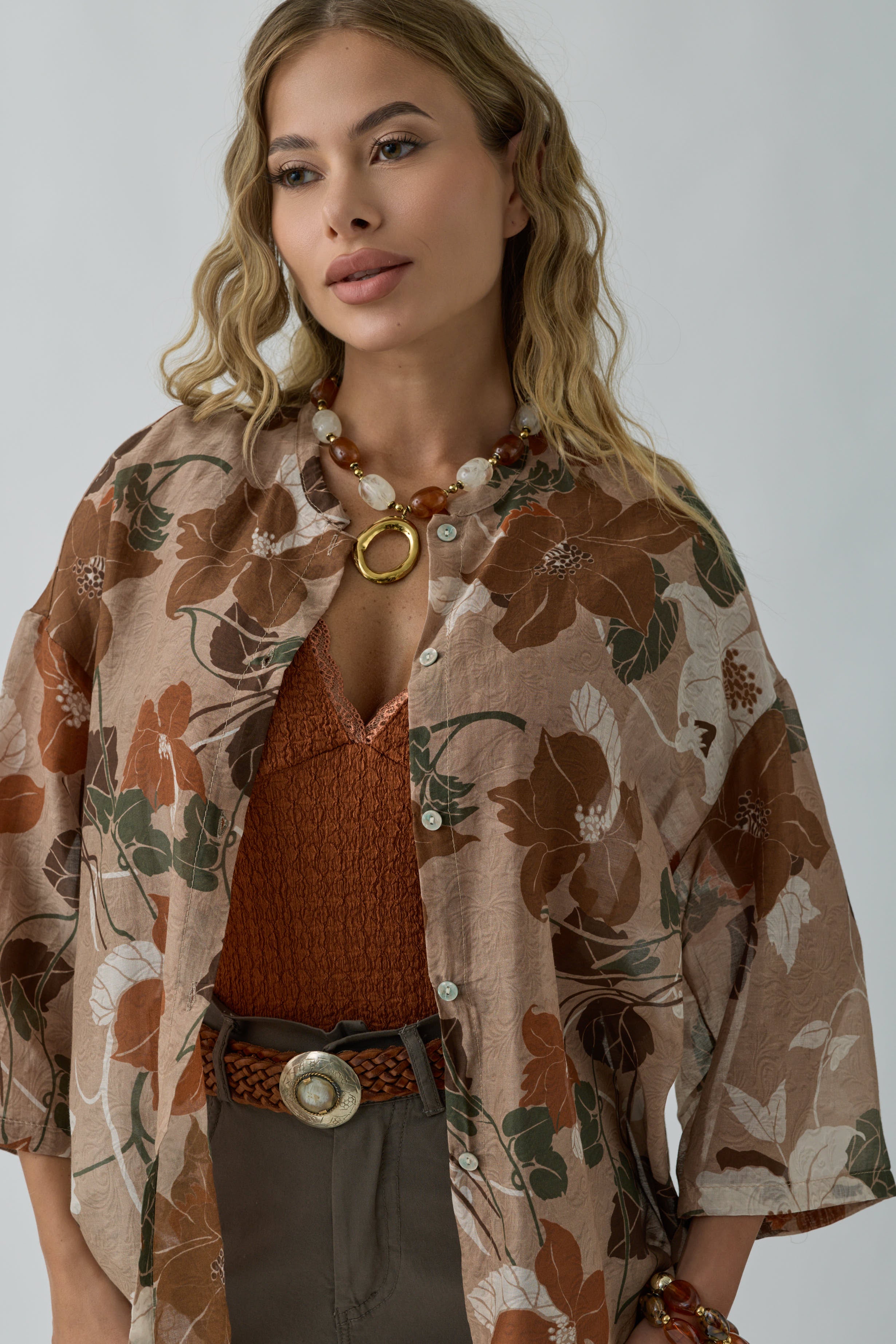 Camicia Forest cammello|Colore:Cammello