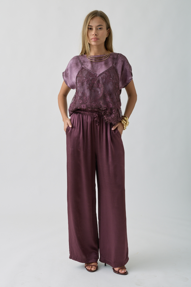 Pantalone Softly malva|Colore:Malva