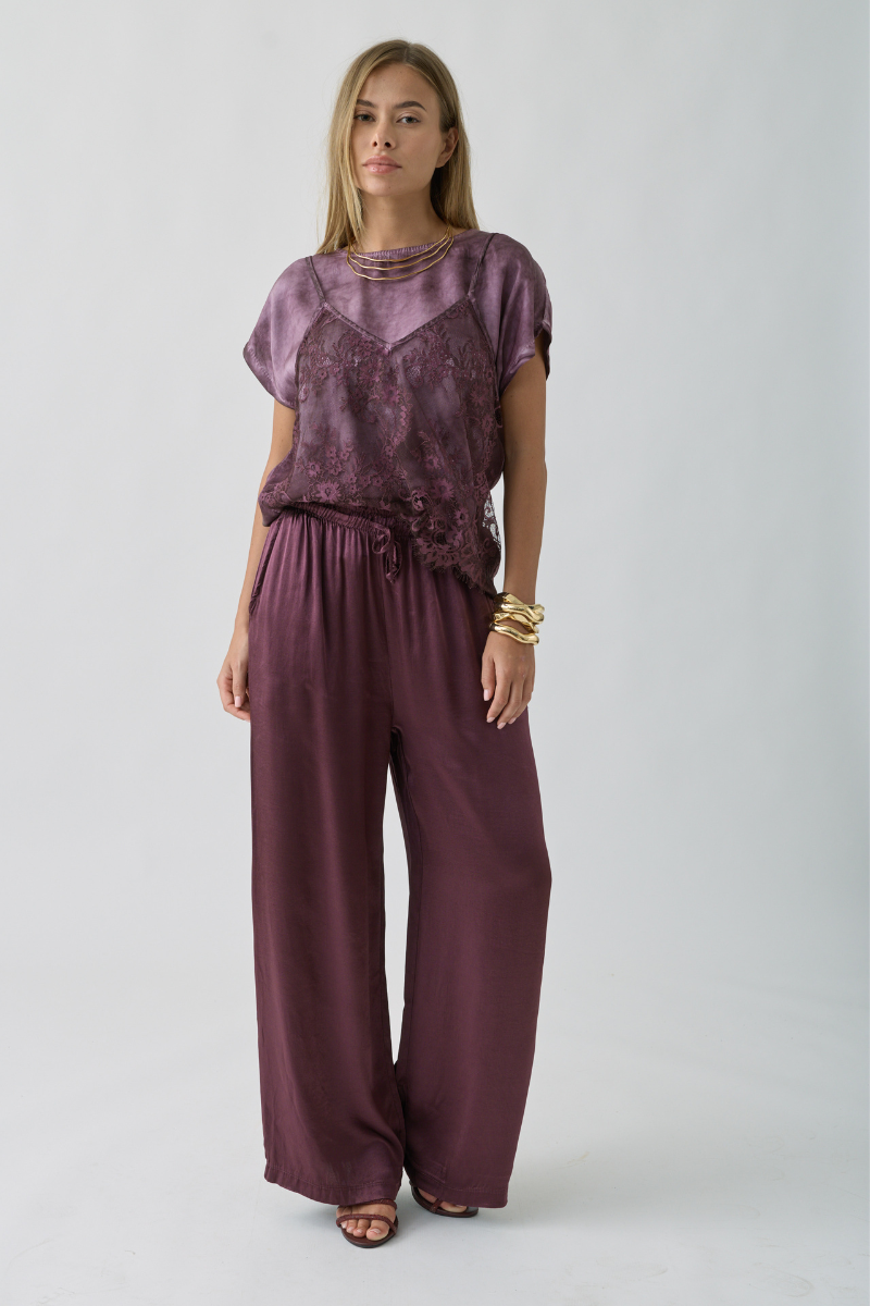Pantalone Softly malva|Colore:Malva