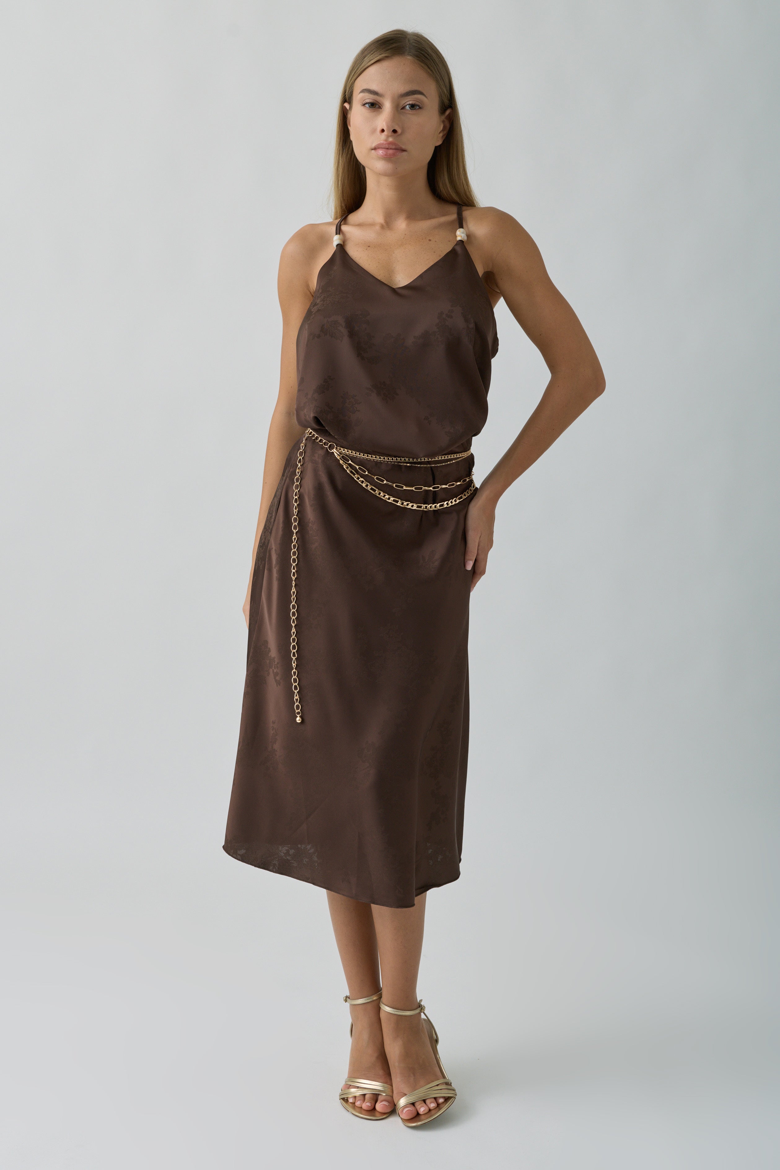 Gonna Jacquard testa di moro|Colore:Testa di moro