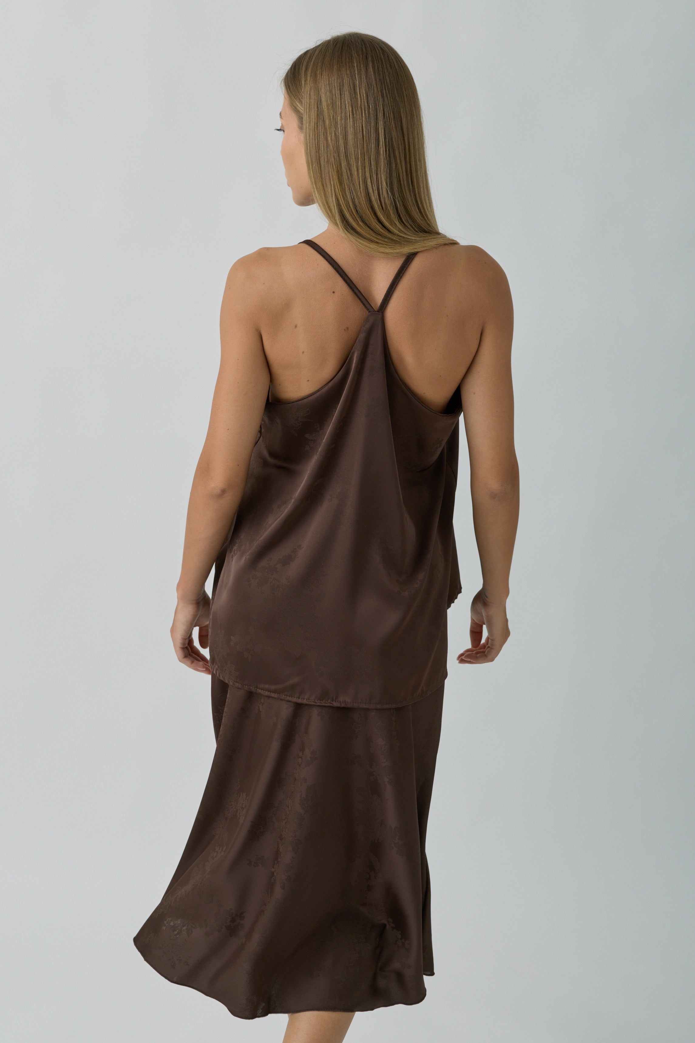 Gonna Jacquard testa di moro|Colore:Testa di moro