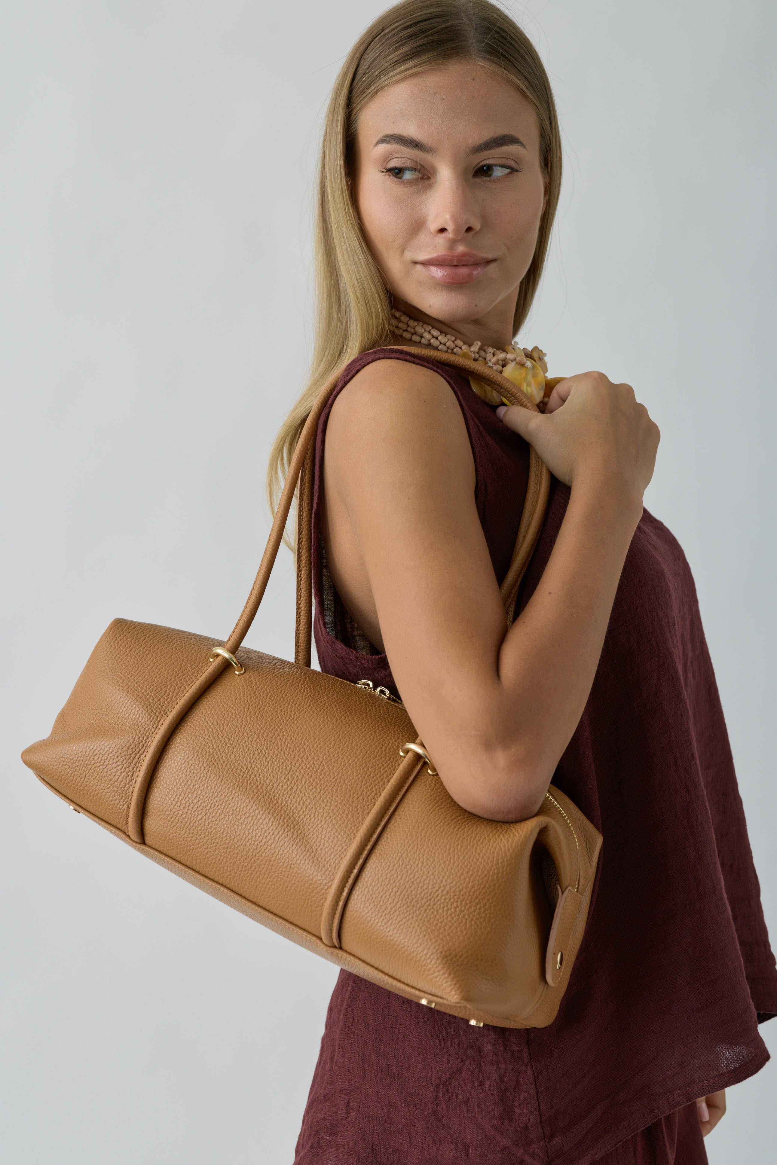 Borsa Sophie Cuoio|Colore:Cuoio