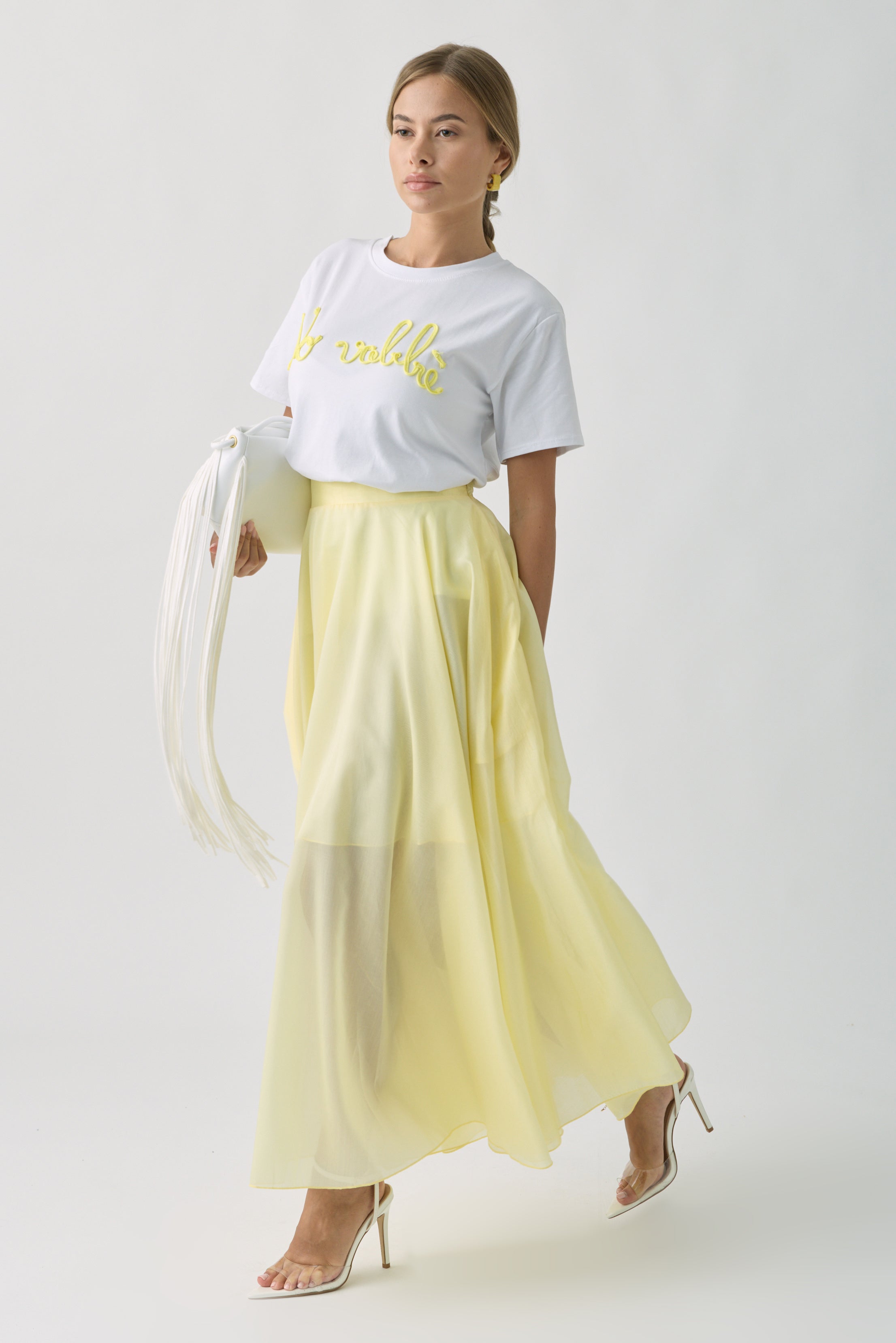 Gonna Svasata giallo|Colore:Giallo