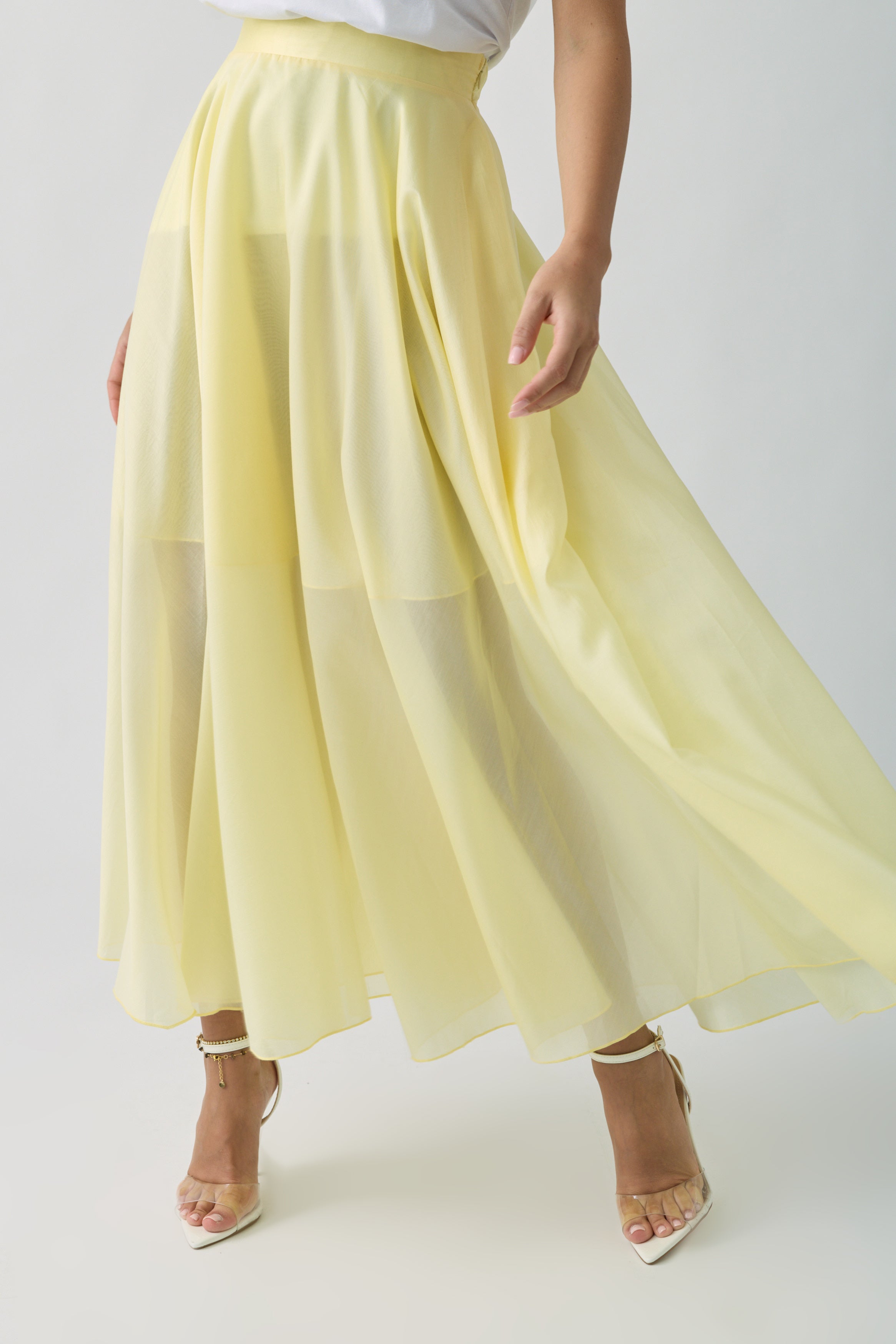Gonna Svasata giallo|Colore:Giallo