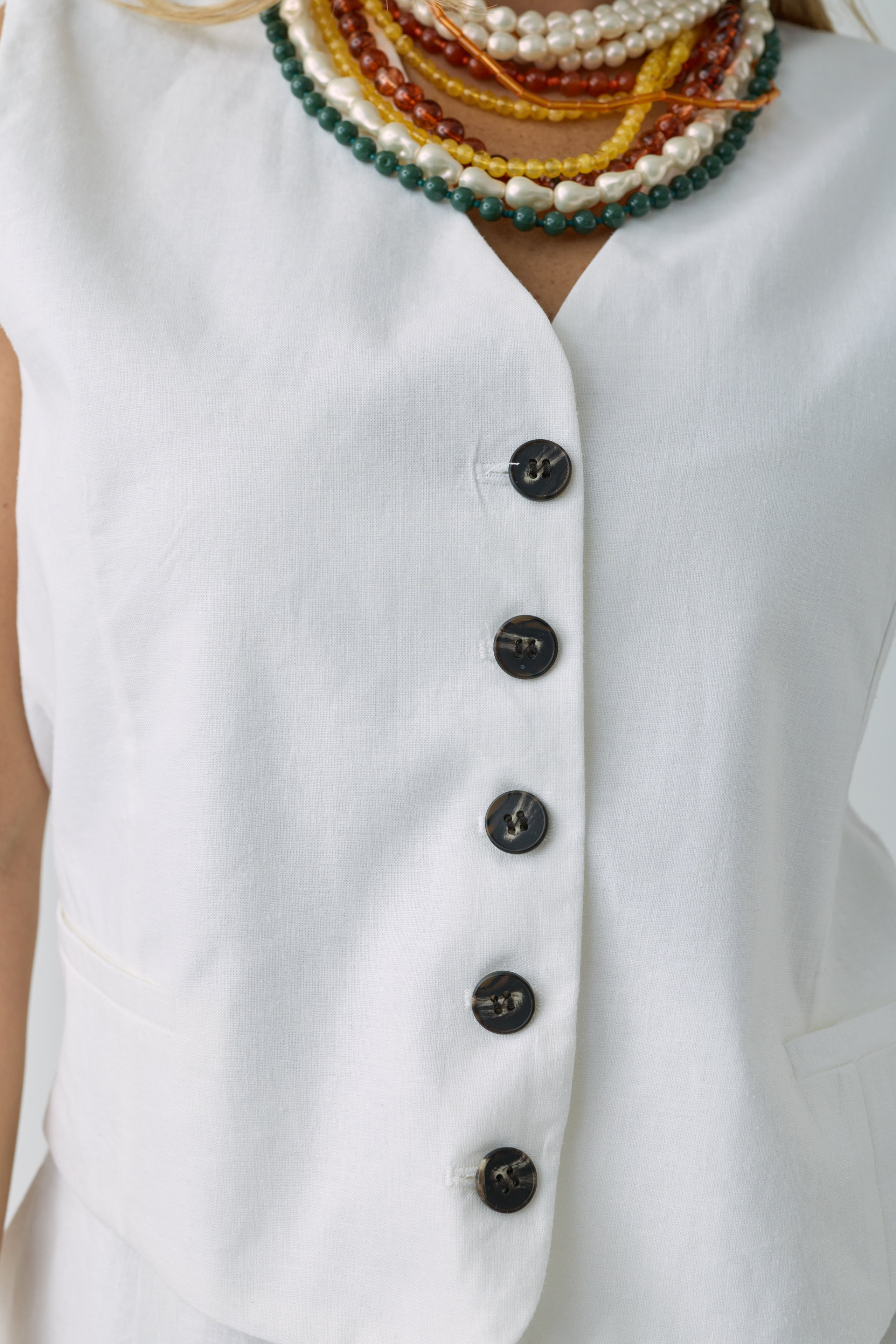 Gilet Atena Bianco|Colore:Bianco