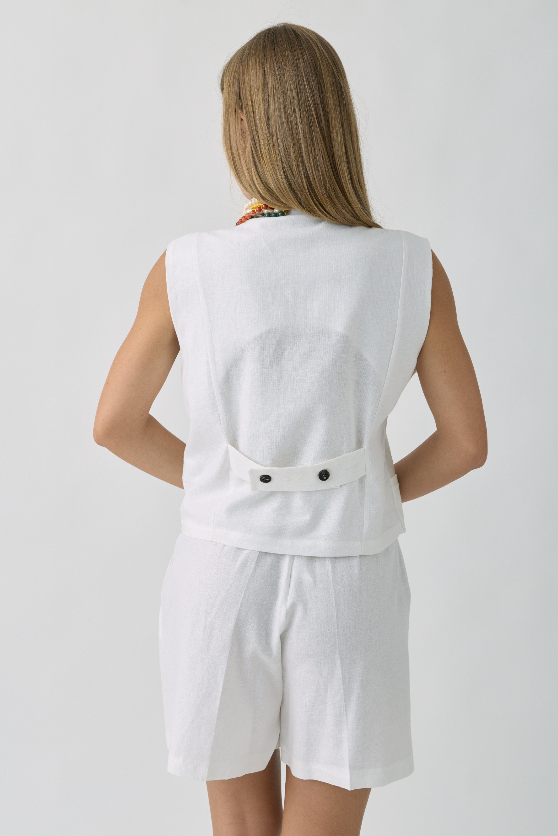 Gilet Atena Bianco|Colore:Bianco