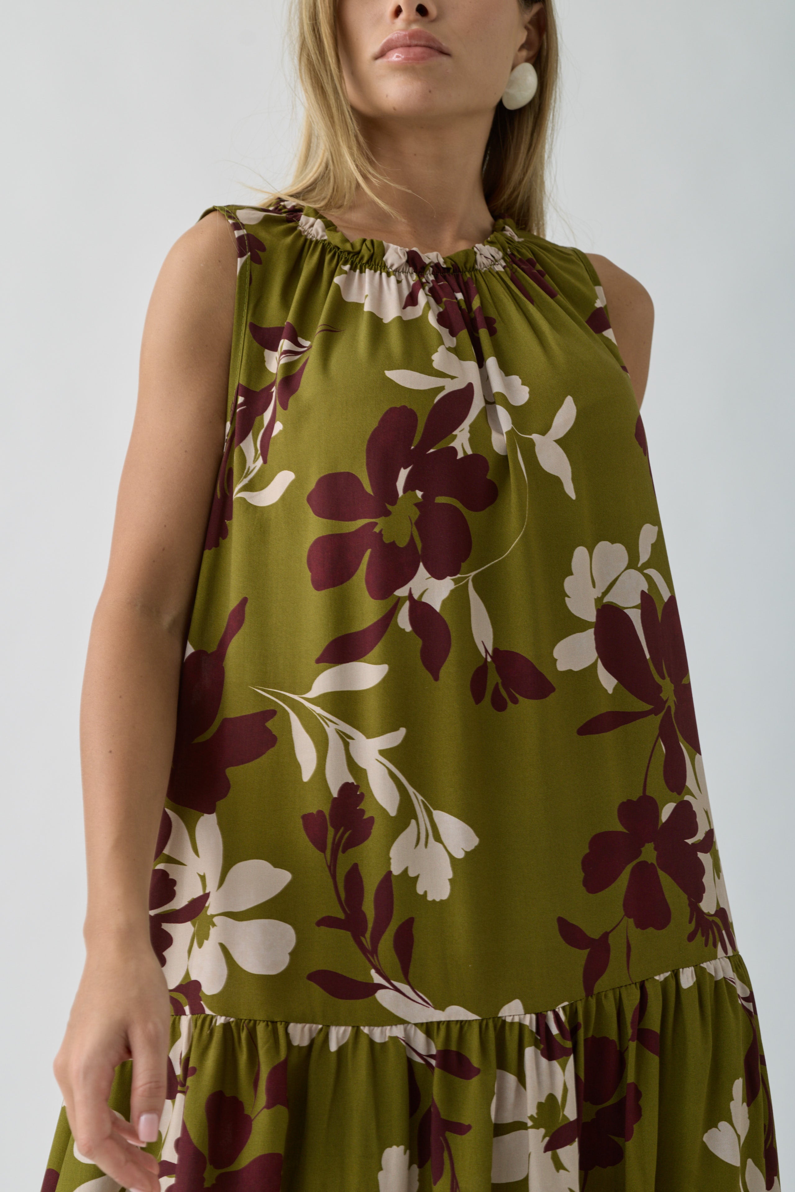 Abito Ibisco verde|Colore:Verde
