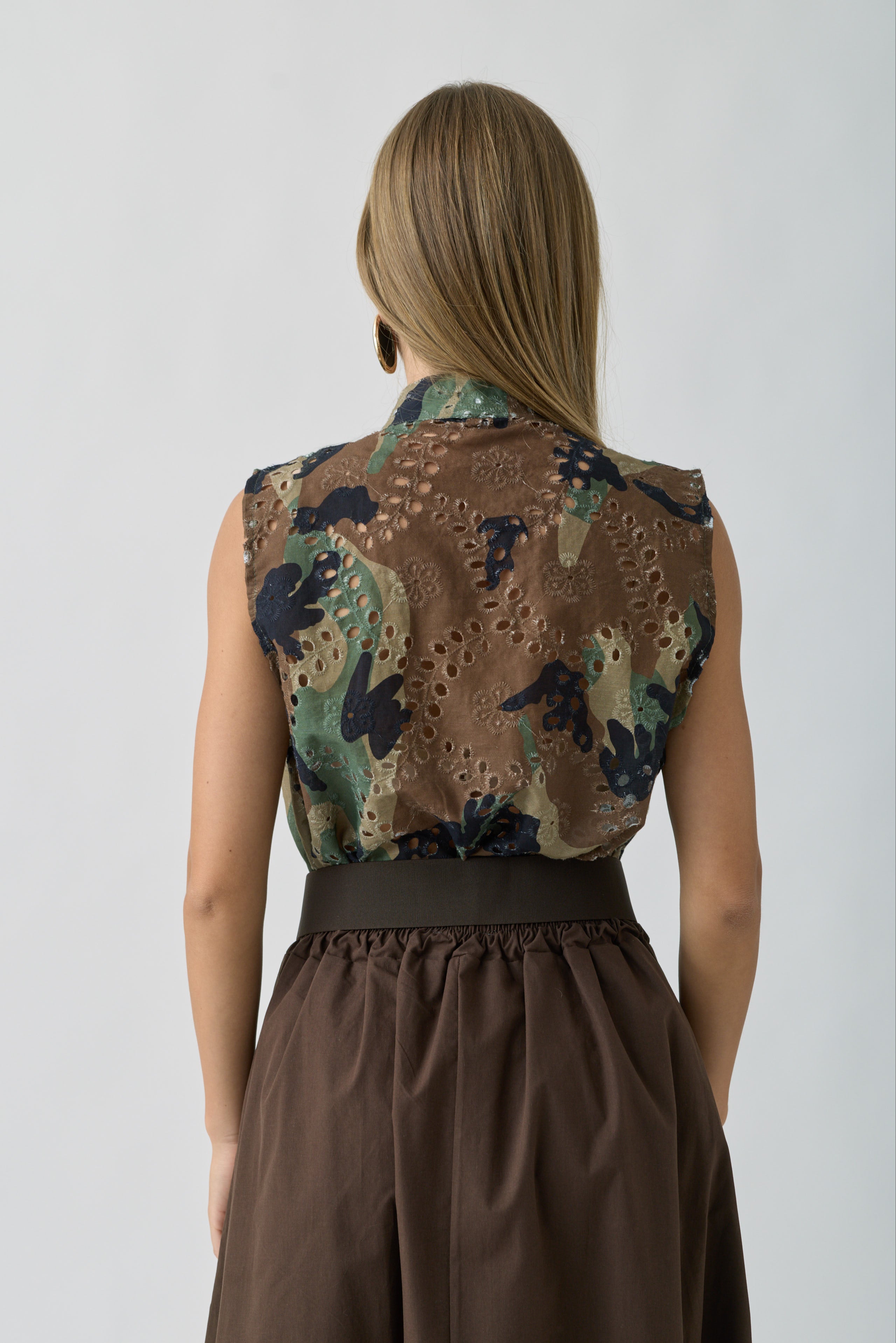 Camicia Camouflage verde militare|Colore:Verde militare