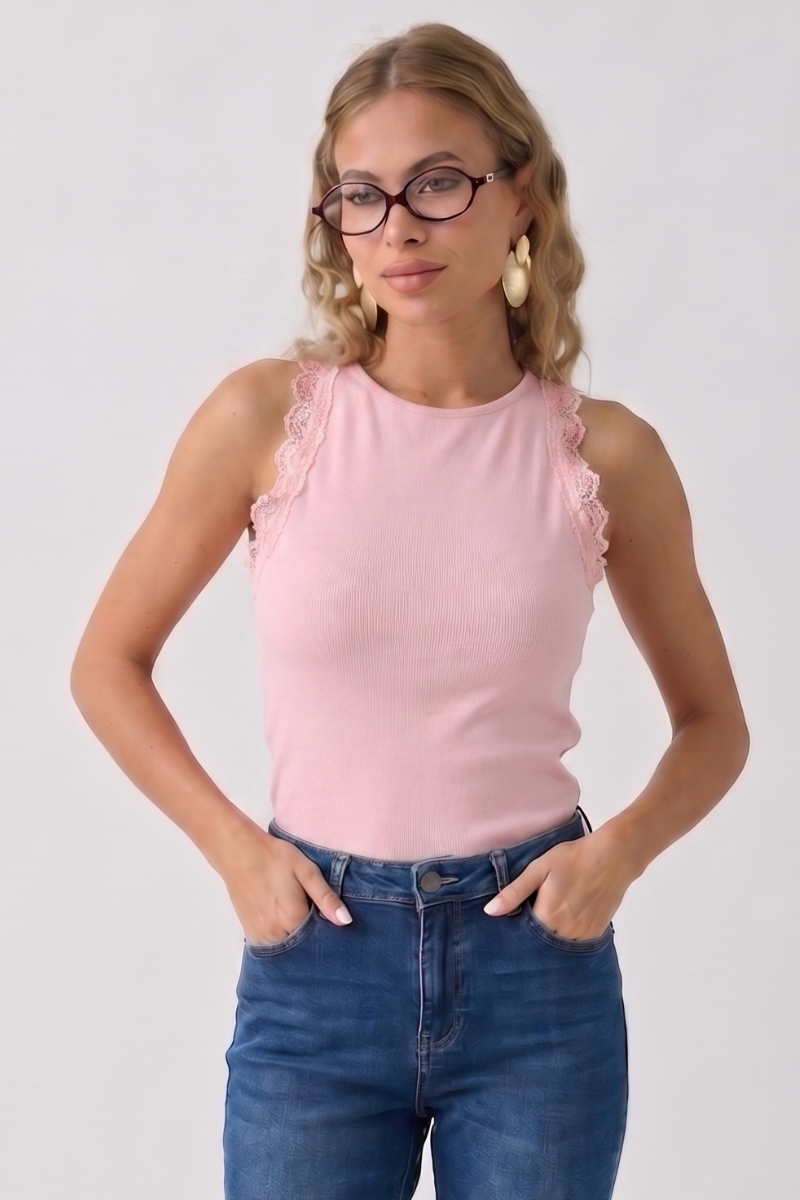 Canotta Eolie Rosa|Colore:Rosa