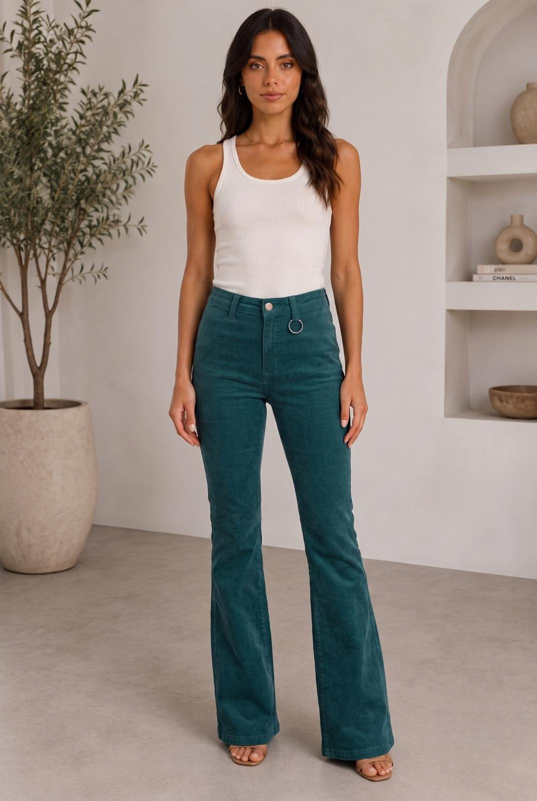 Pantalone Fiona verde bosco|Colore:Verde bosco