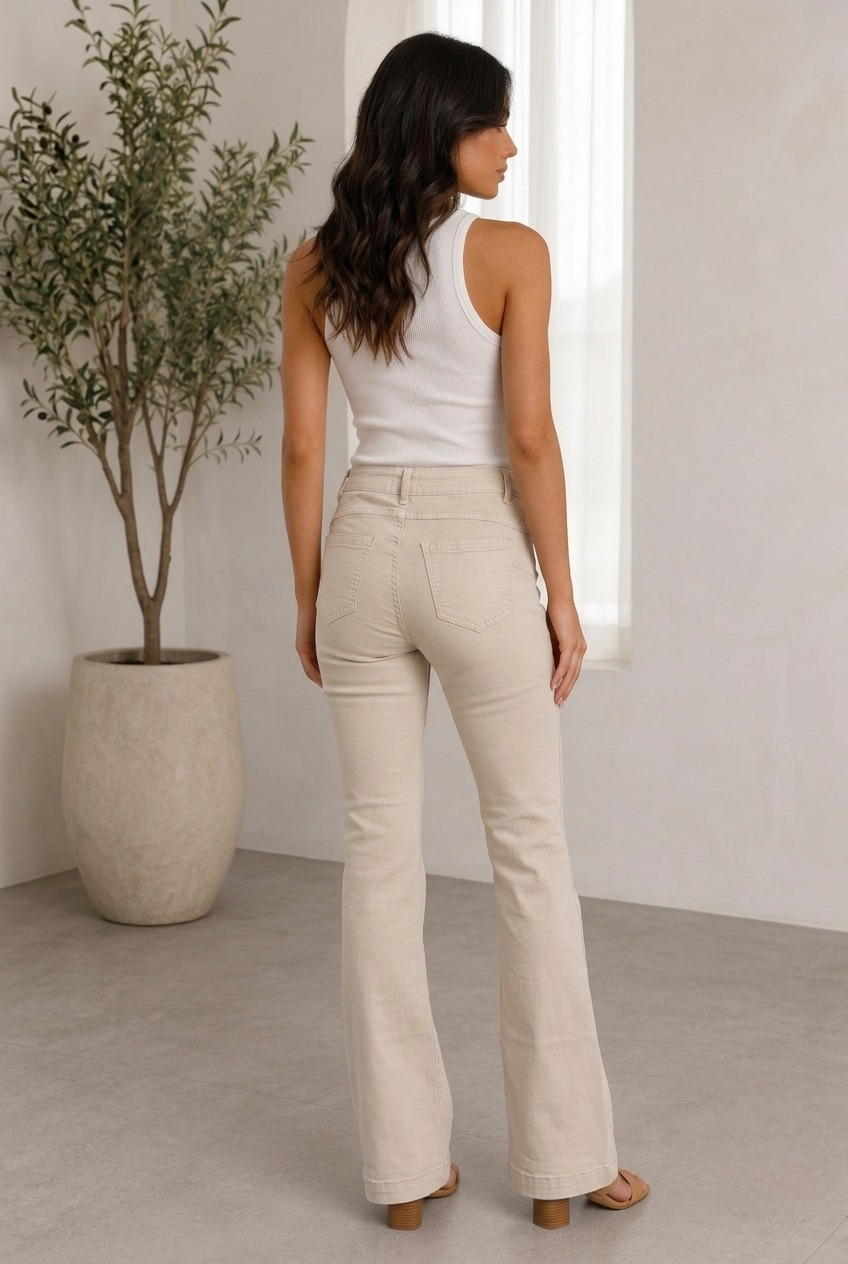 Pantalone Zampa Emily beige|Colore:Beige
