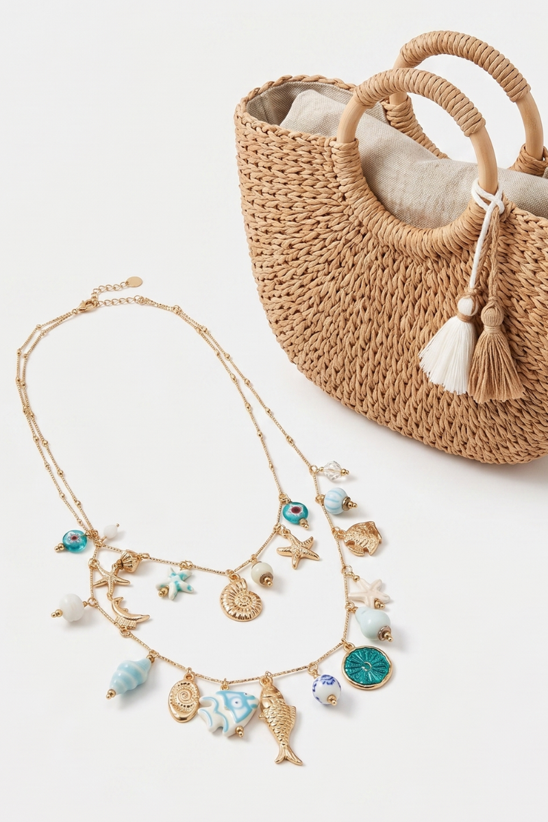 Collana Capri azzurro|Colore:Azzurro