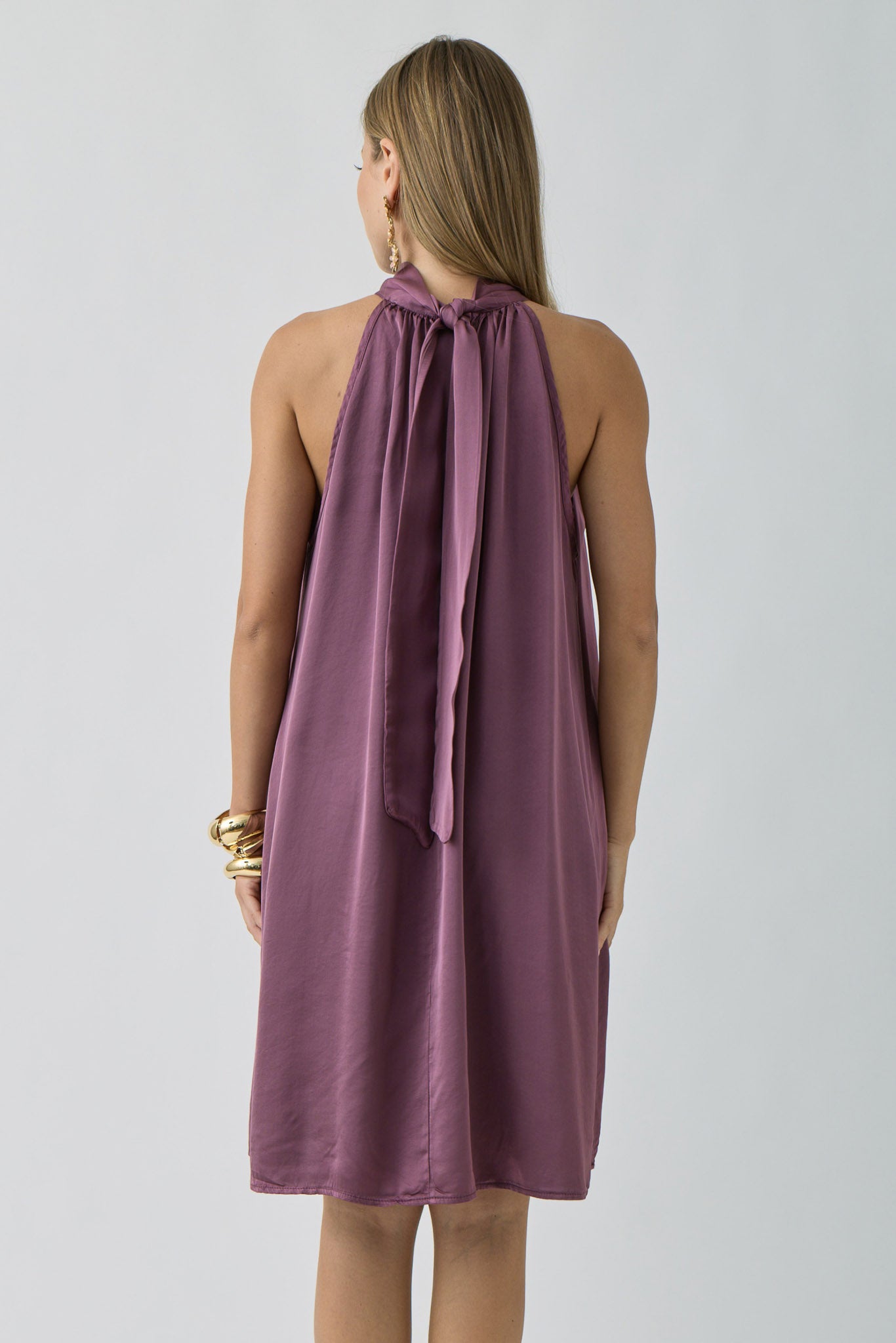 Abito Morbido Fiocco Malva|Colore:Malva