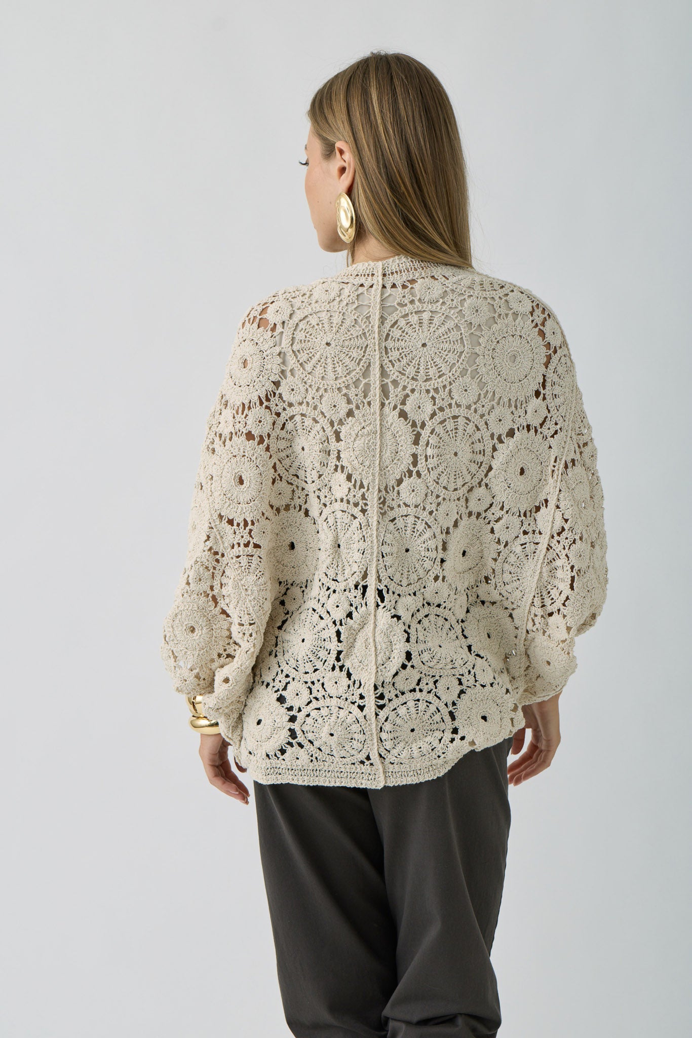 Cardigan Perline beige|Colore:Beige
