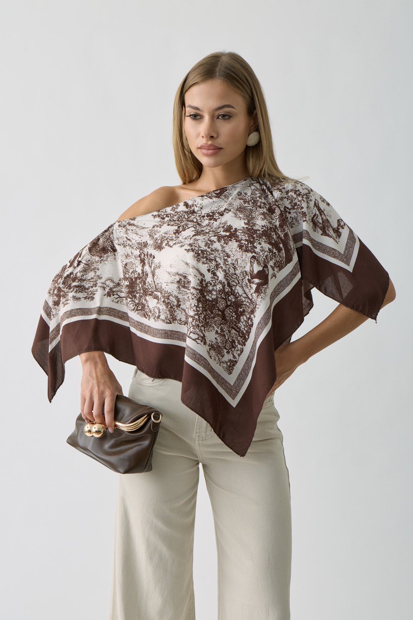 Blusa Safari testa di moro|Colore:Testa di moro