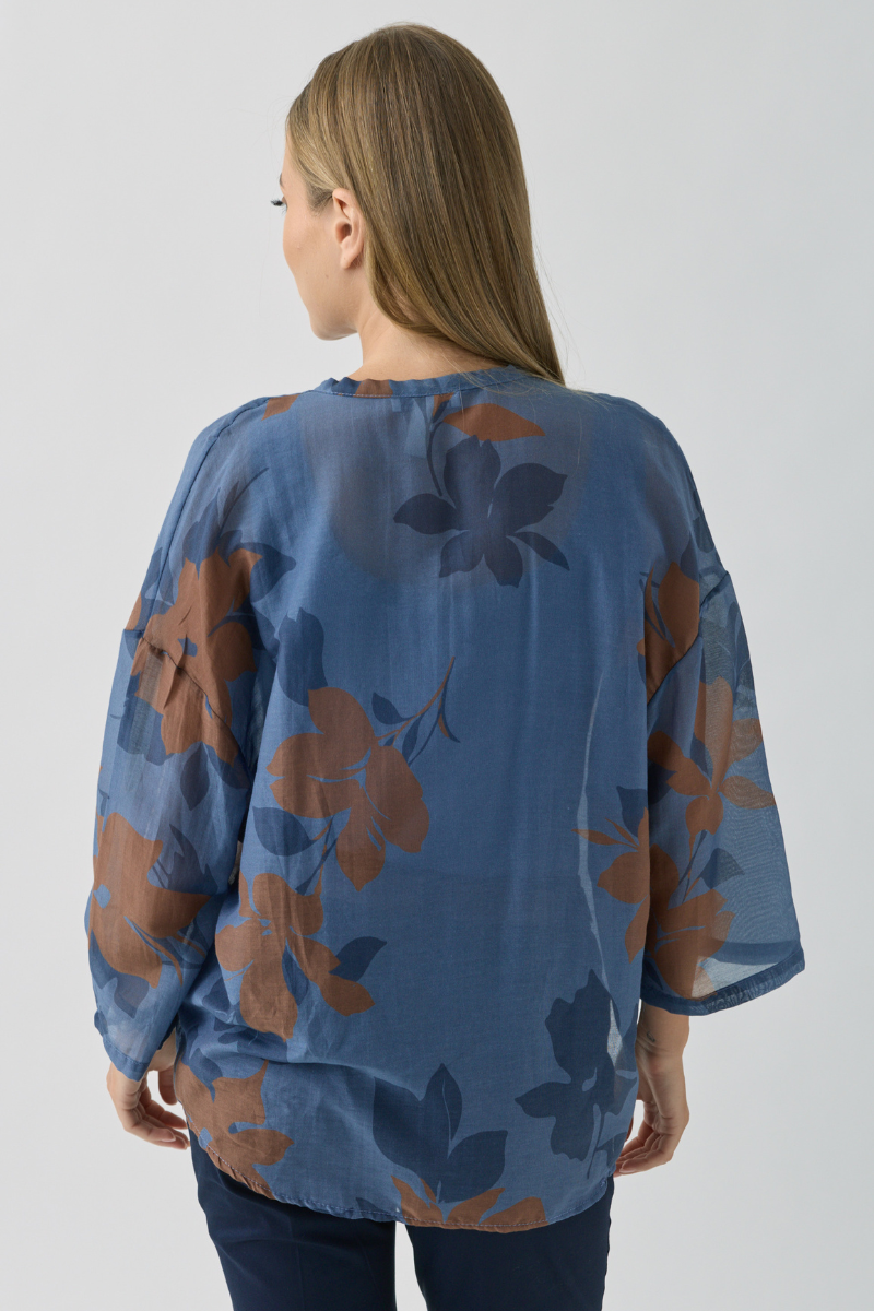 Camicia Foglie avion|Colore:Avion