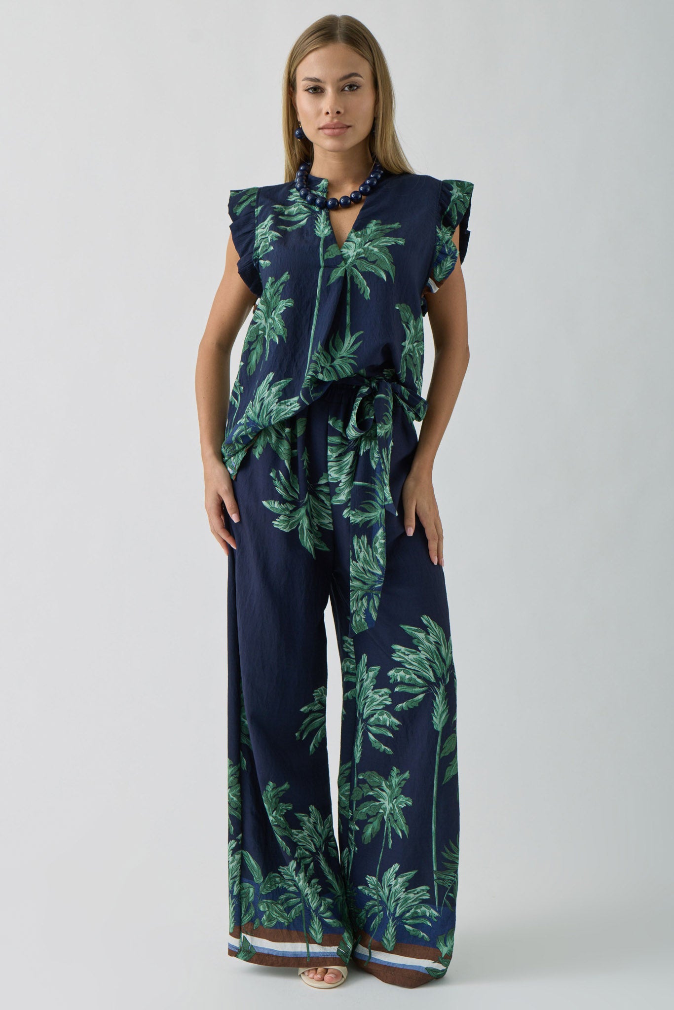 Coordinato Palm blu|Colore:Blu