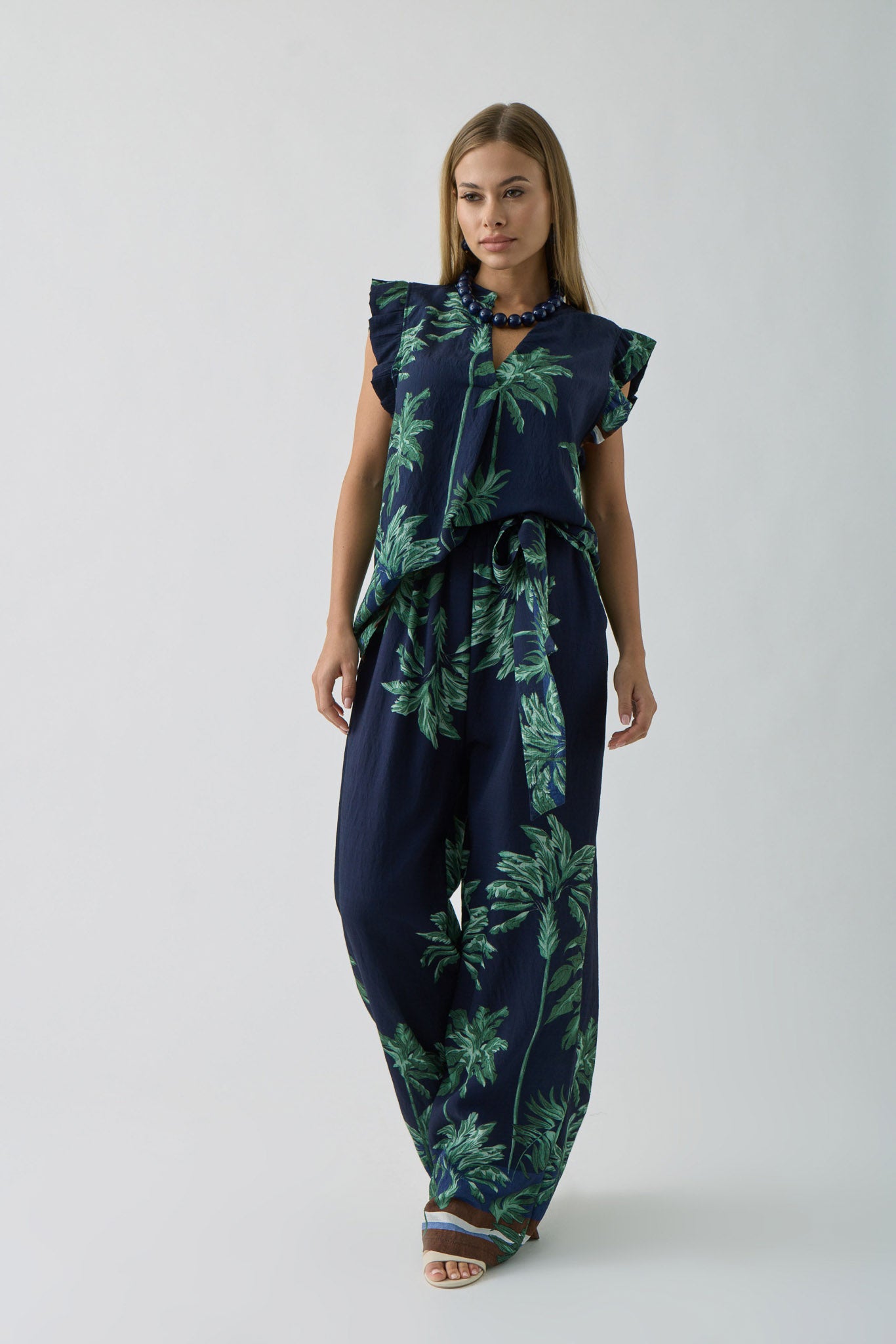 Coordinato Palm blu|Colore:Blu